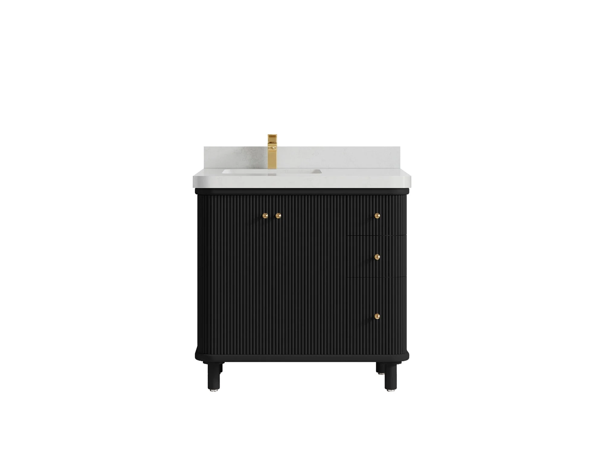 Miami 36 in. W x 22 in. D Left Offset Sink Bathroom Vanity - Image 15