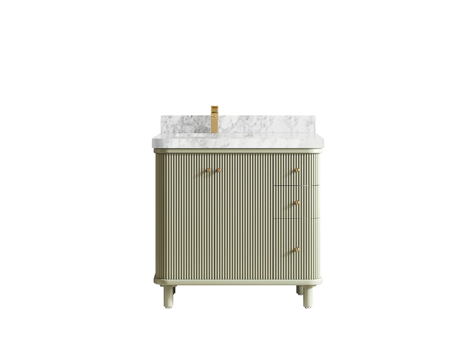 Miami 36 in. W x 22 in. D Left Offset Sink Bathroom Vanity - Image 13