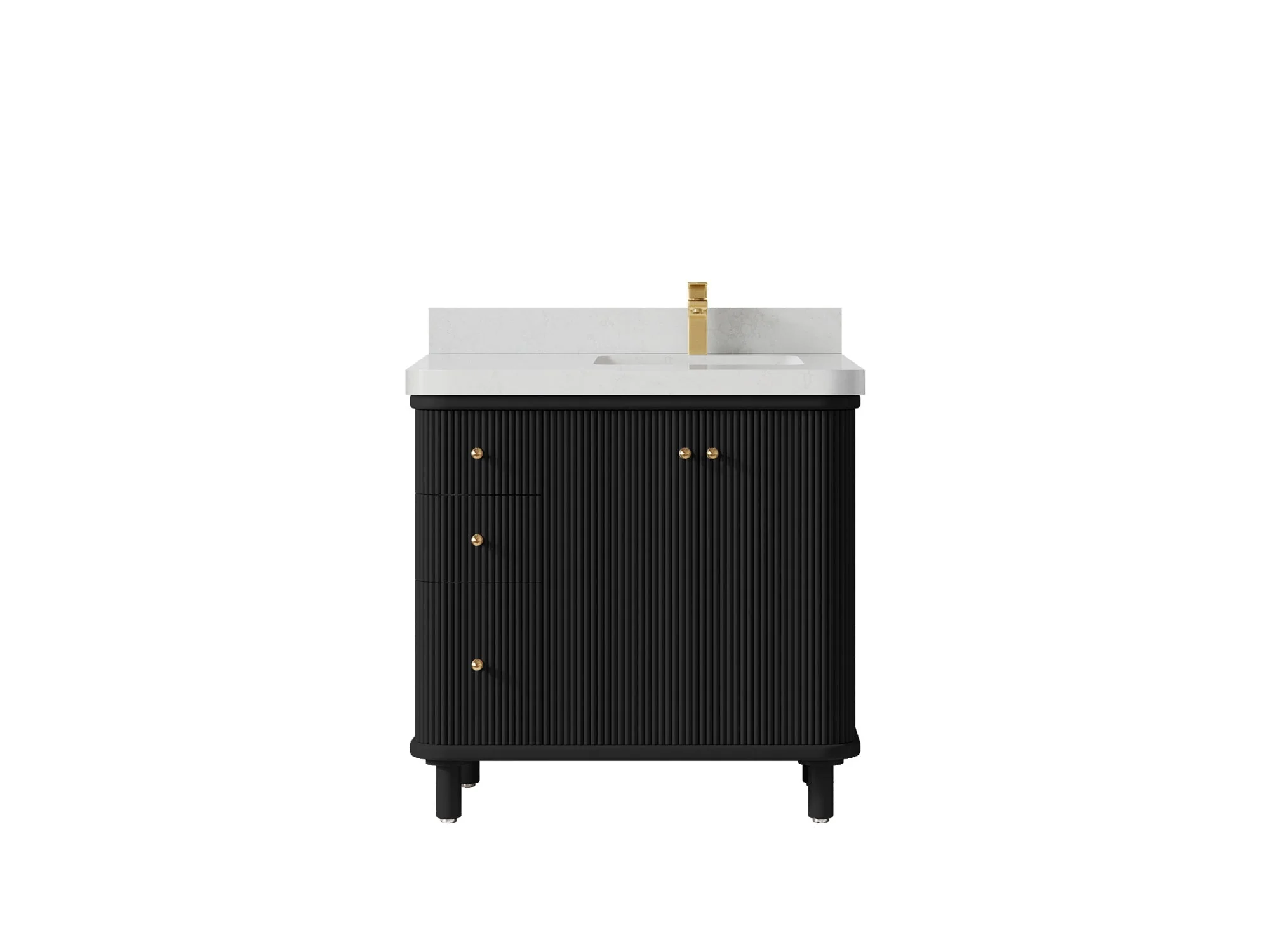 Miami 36 in. W x 22 in. D Right Offset Sink Bathroom Vanity - Image 15