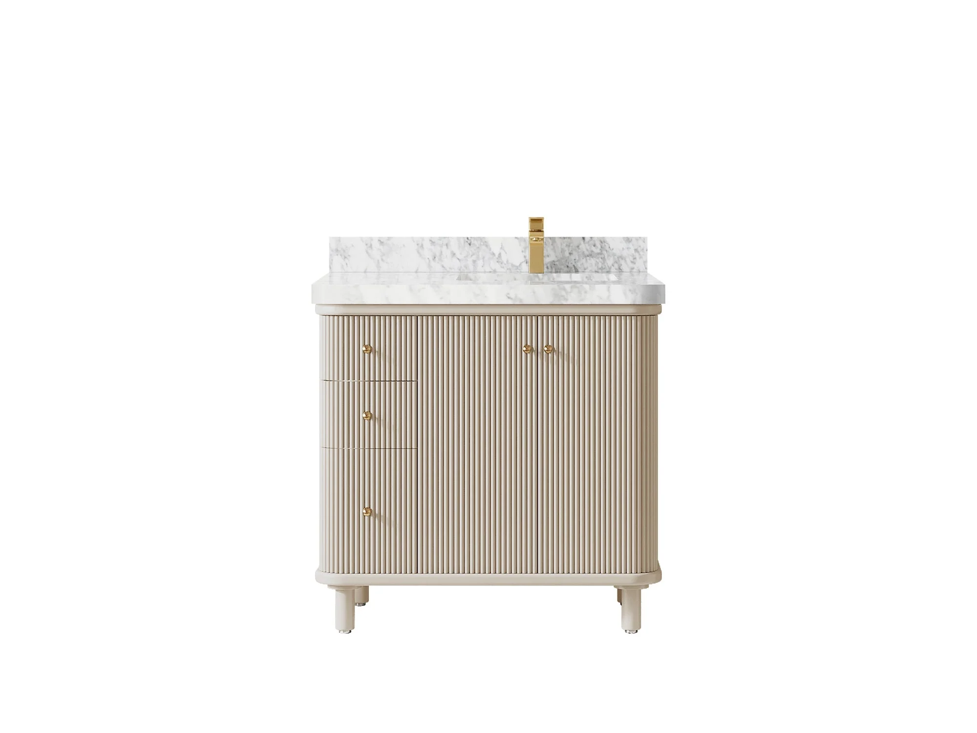 Miami 36 in. W x 22 in. D Right Offset Sink Bathroom Vanity - Image 13