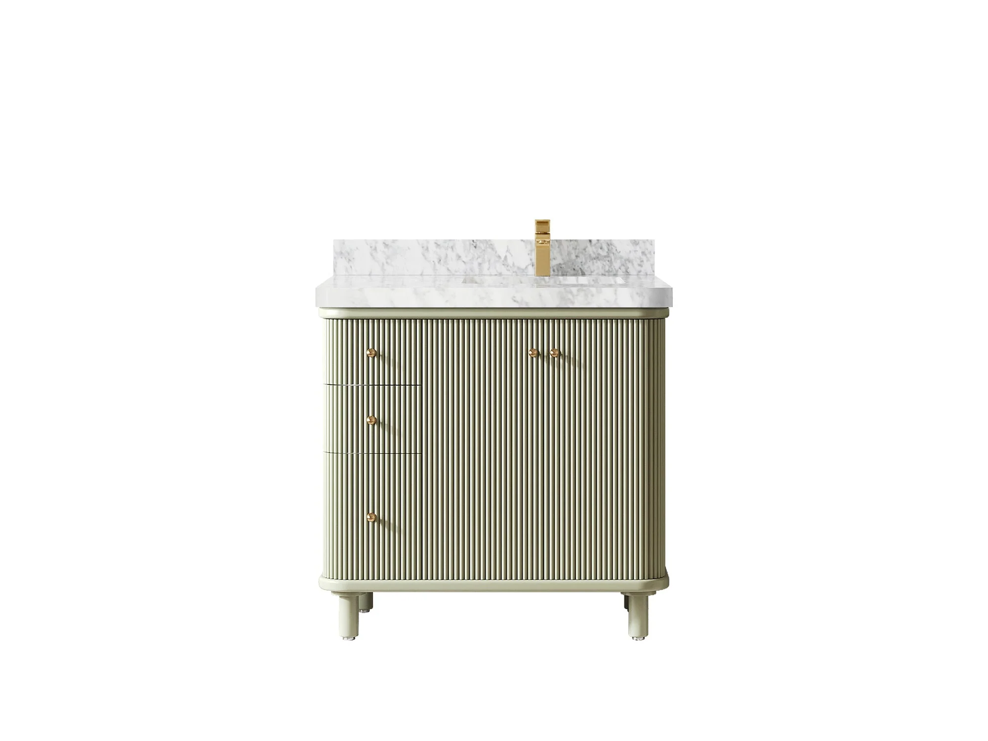 Miami 36 in. W x 22 in. D Right Offset Sink Bathroom Vanity - Image 13