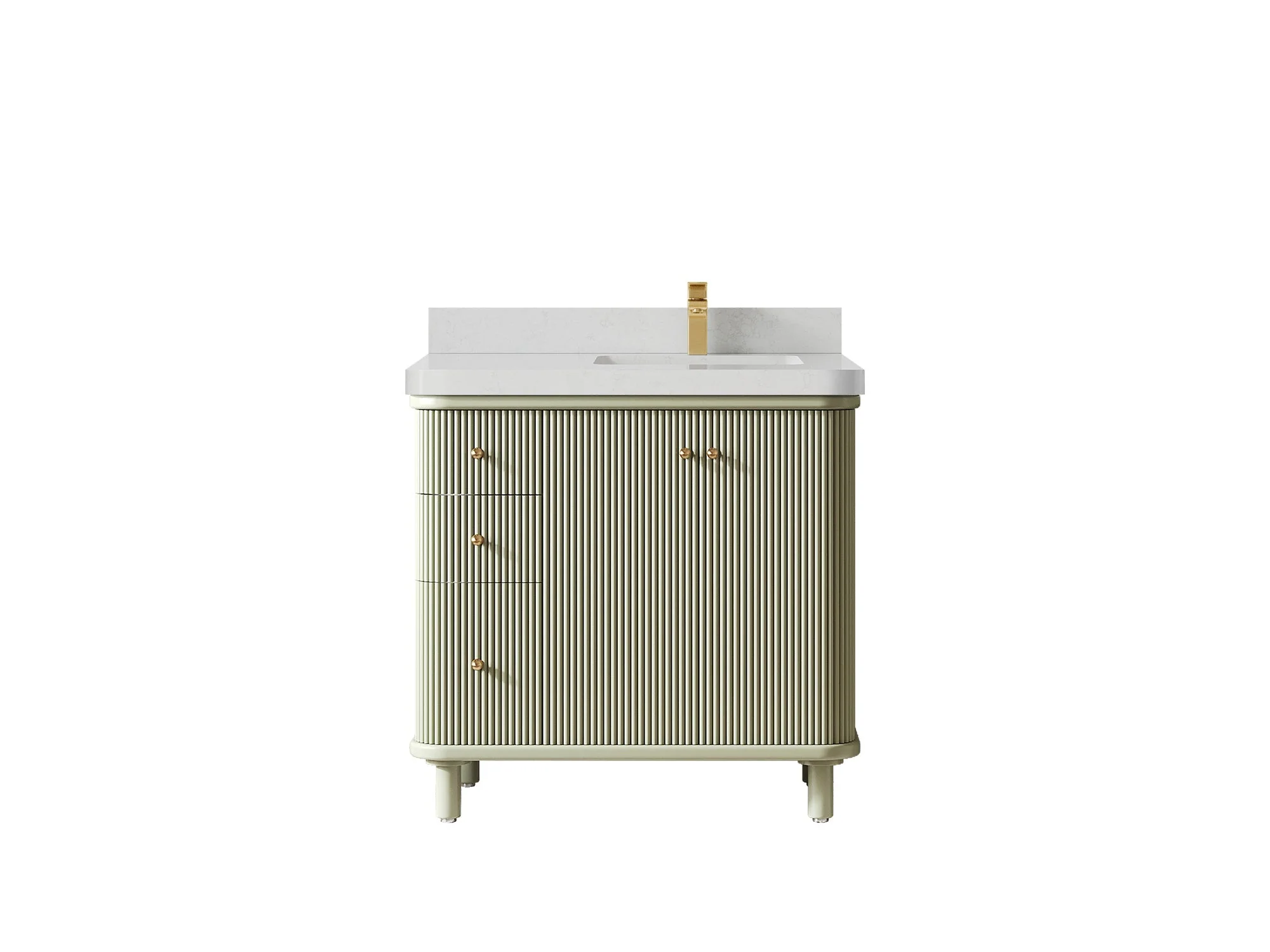 Miami 36 in. W x 22 in. D Right Offset Sink Bathroom Vanity - Image 15