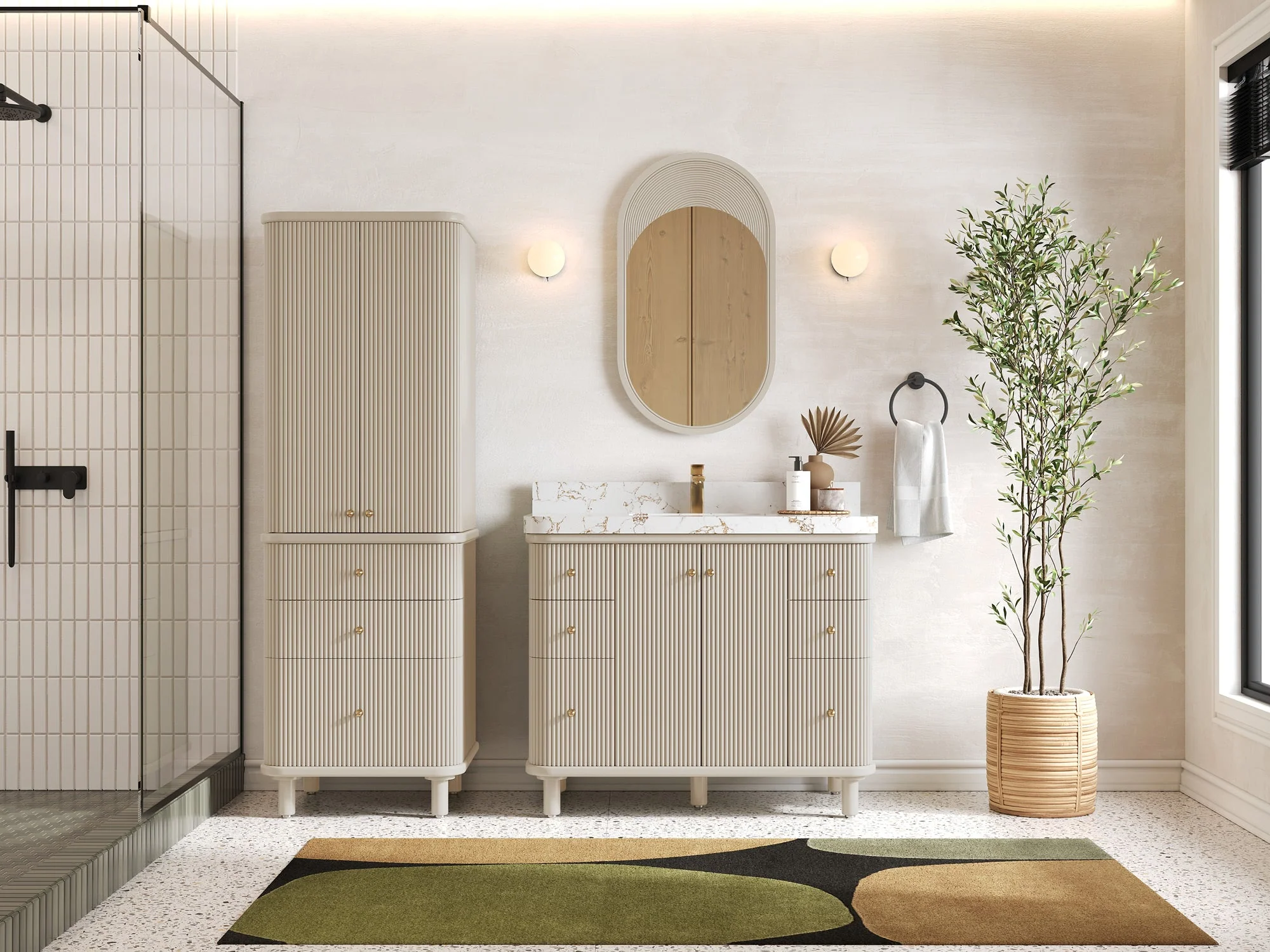 Miami 42 in. W x 22 in. D Single Sink Bathroom Vanity - Image 4