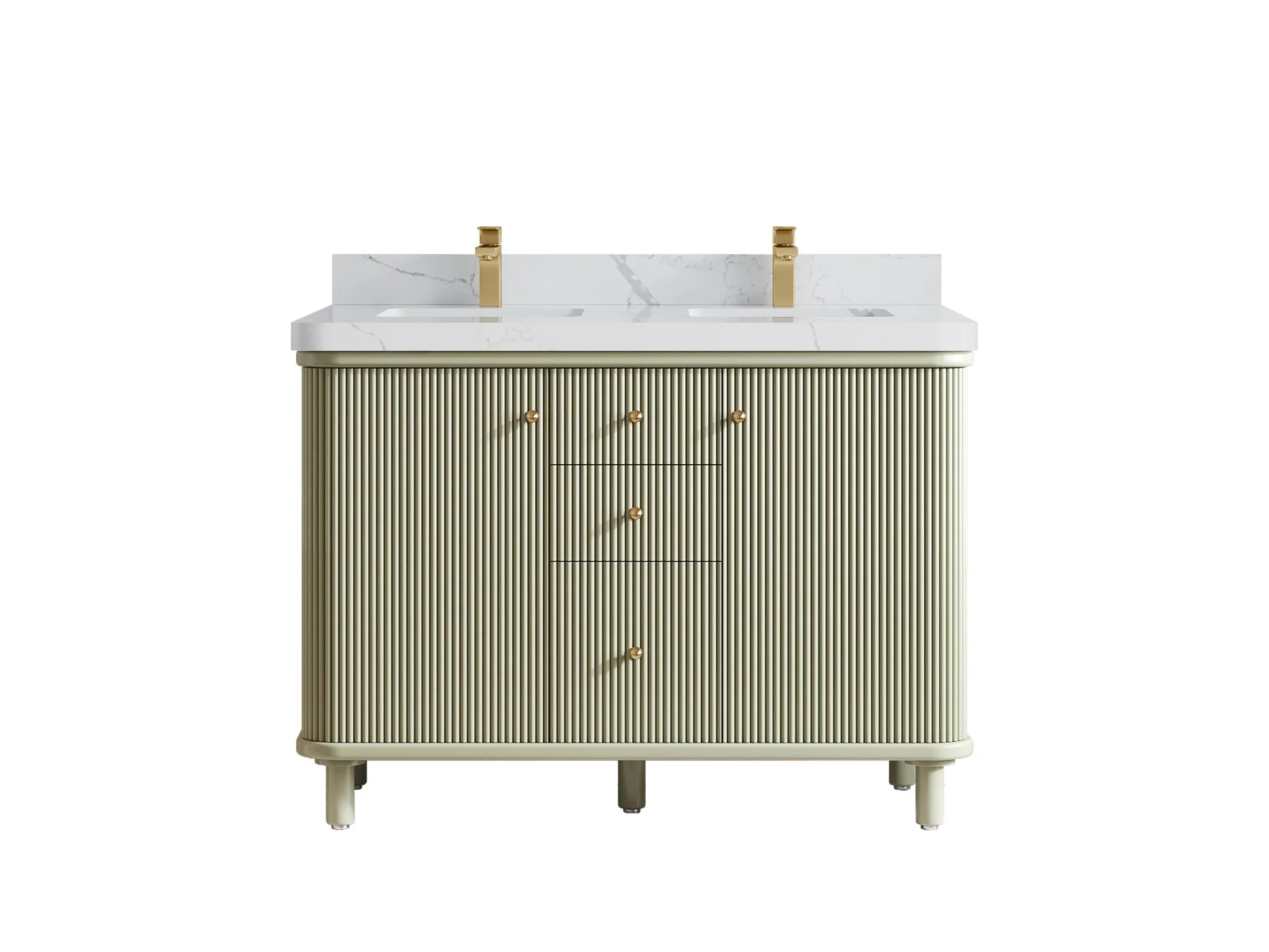 Miami 48 in. W x 22 in. D Double Sink Bathroom Vanity - Image 13