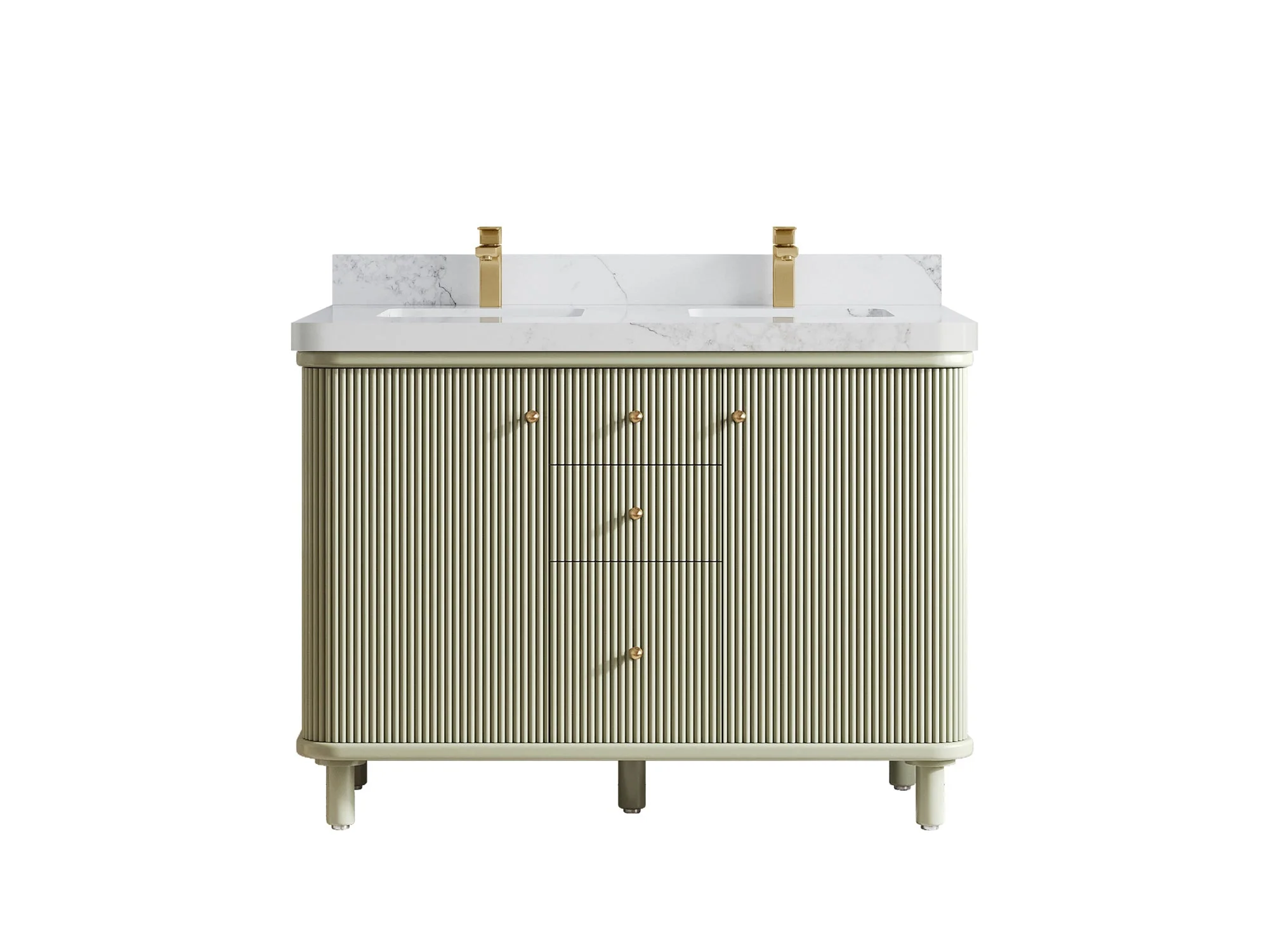 Miami 48 in. W x 22 in. D Double Sink Bathroom Vanity - Image 15