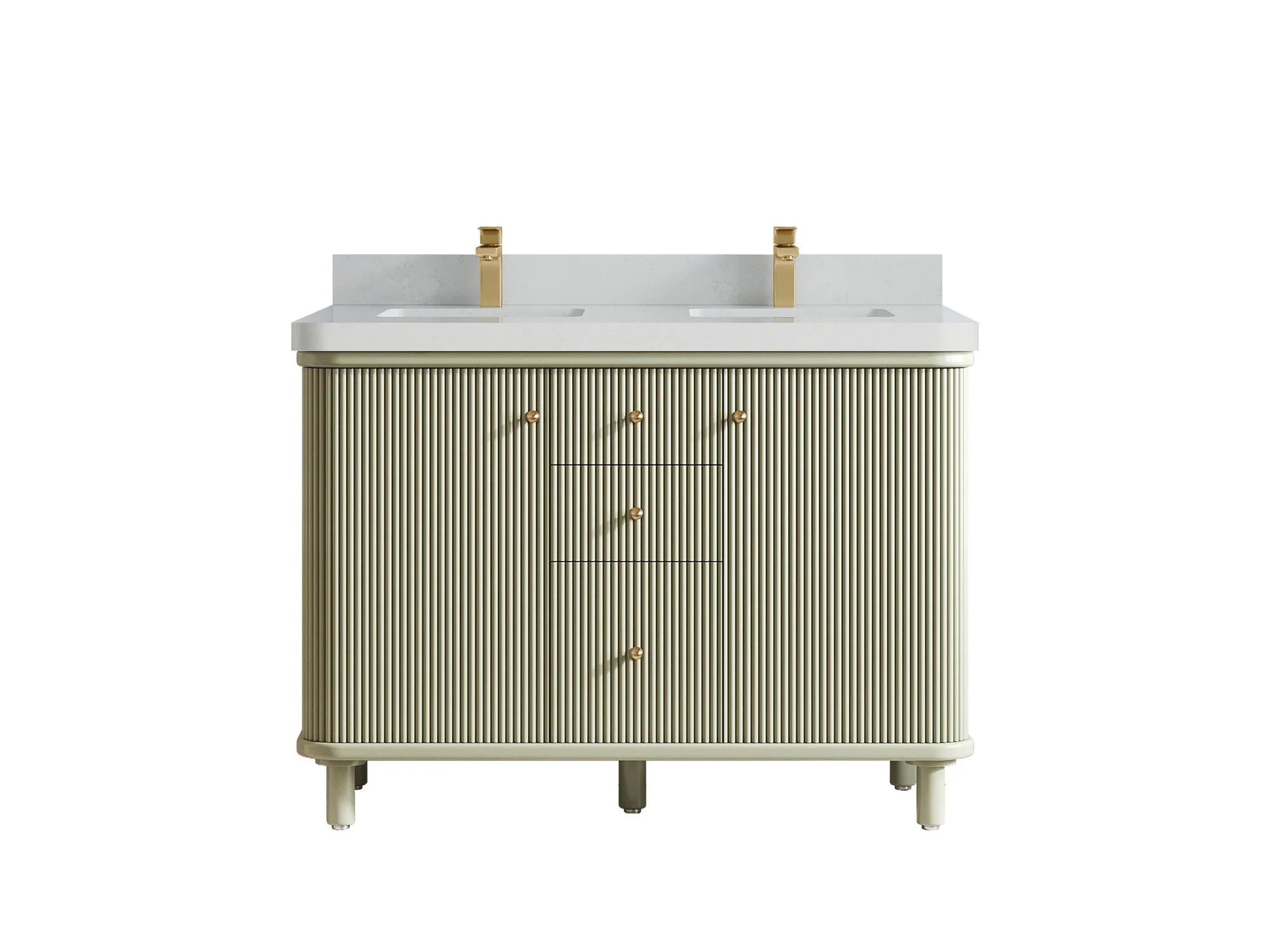 Miami 48 in. W x 22 in. D Double Sink Bathroom Vanity - Image 17
