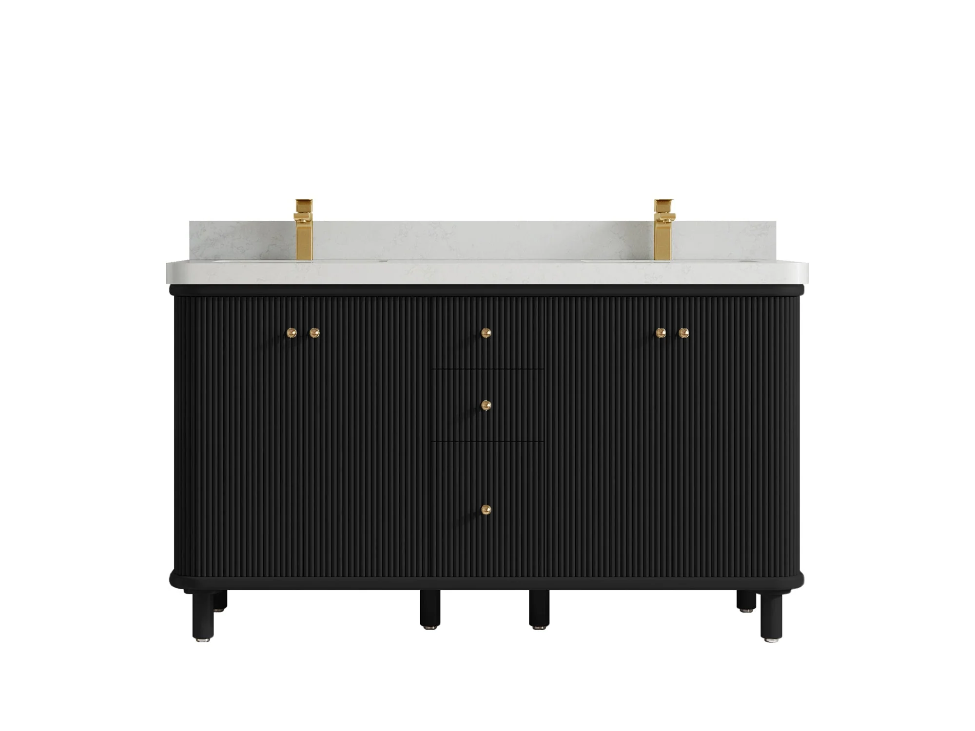 Miami 60 in. W x 22 in. D Double Sink Bathroom Vanity - Image 16