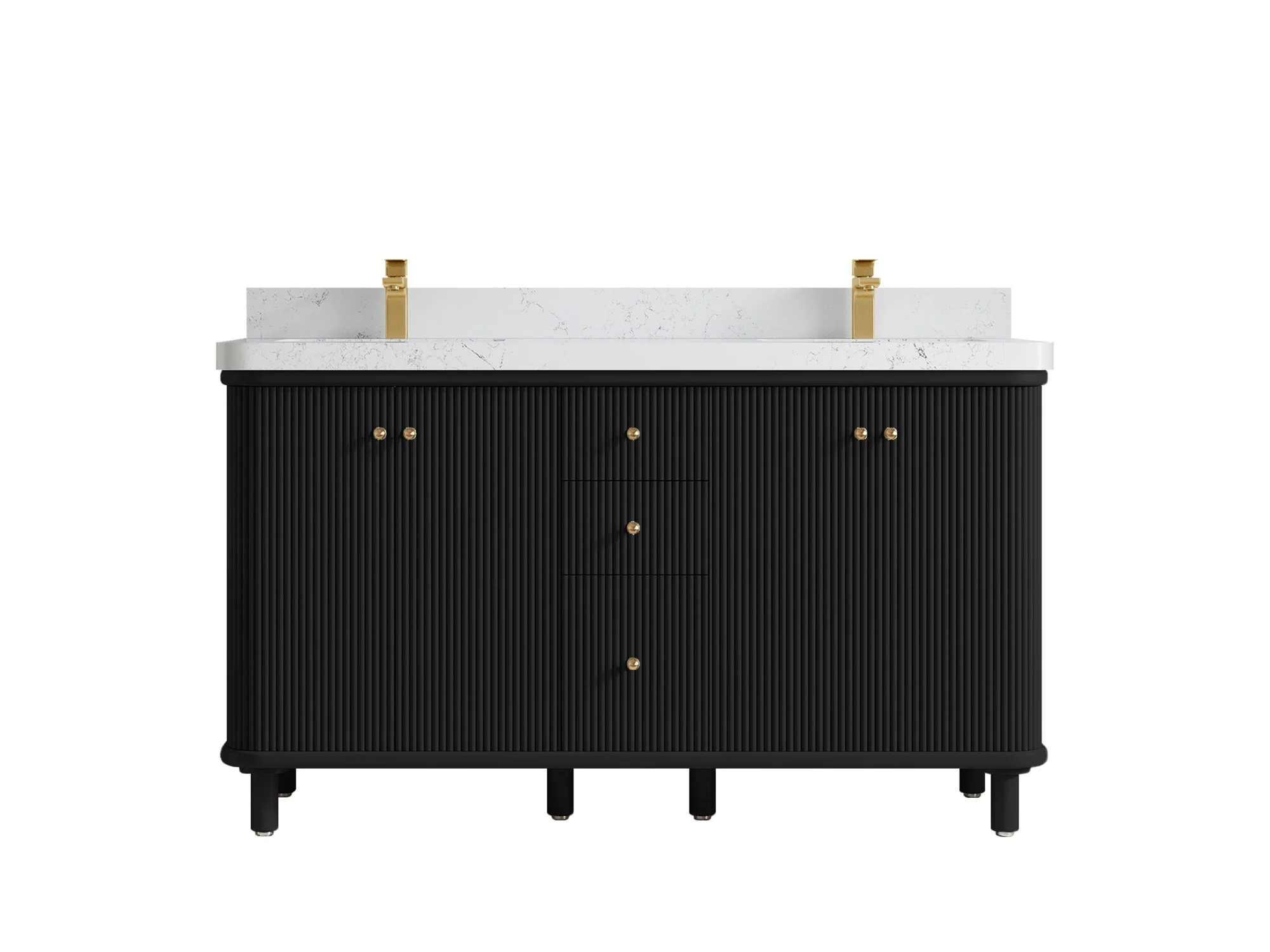 Miami 60 in. W x 22 in. D Double Sink Bathroom Vanity - Image 18