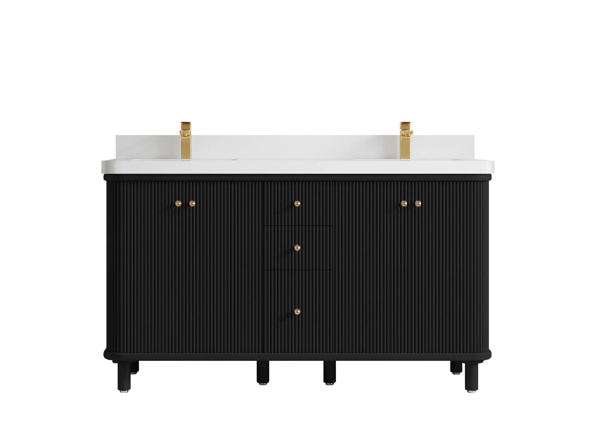 Miami 60 in. W x 22 in. D Double Sink Bathroom Vanity - Image 20