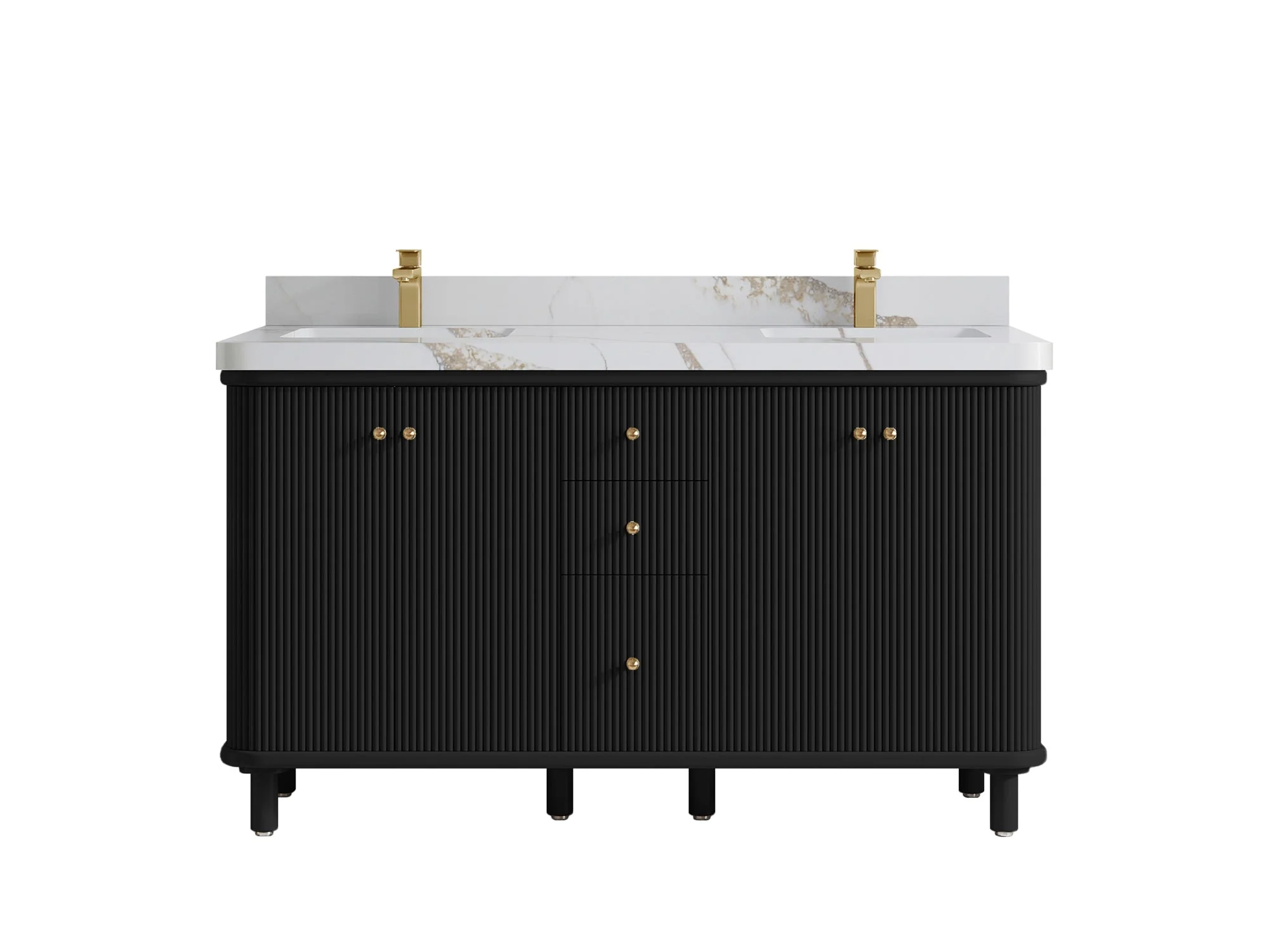 Miami 60 in. W x 22 in. D Double Sink Bathroom Vanity - Image 22