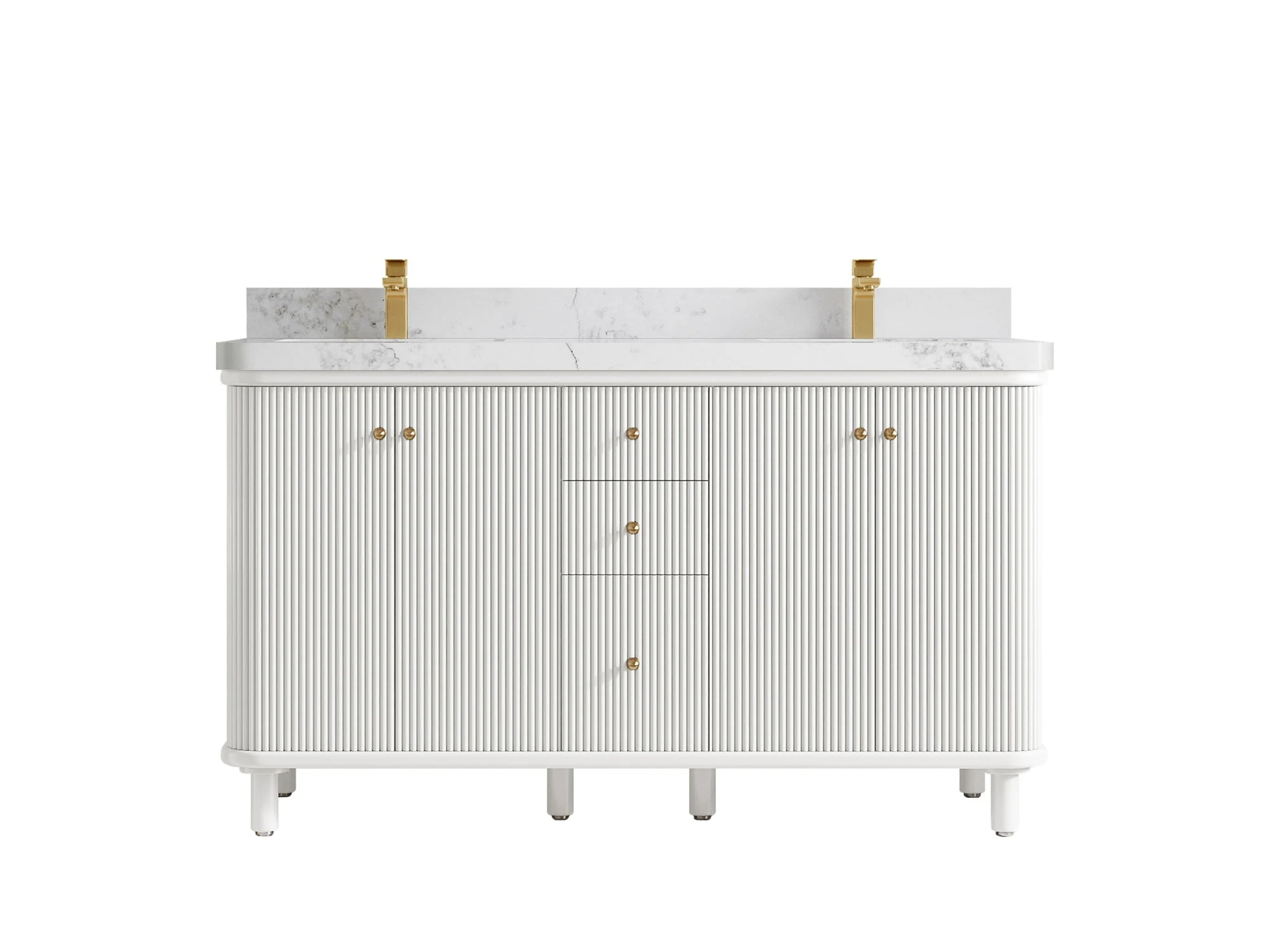 Miami 60 in. W x 22 in. D Double Sink Bathroom Vanity - Image 12