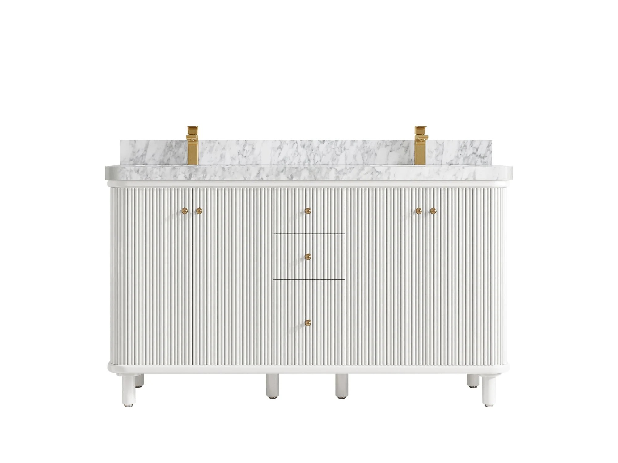 Miami 60 in. W x 22 in. D Double Sink Bathroom Vanity - Image 14