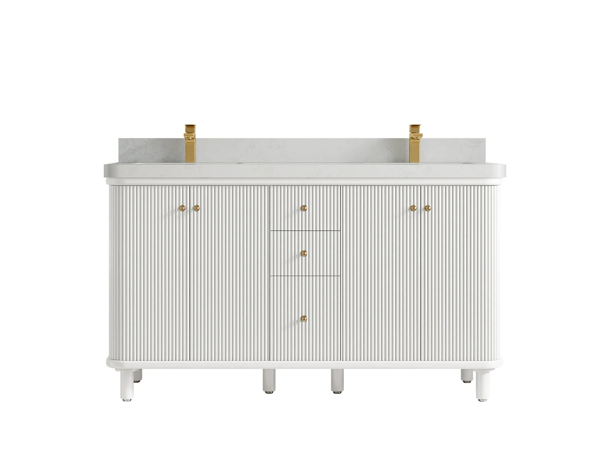 Miami 60 in. W x 22 in. D Double Sink Bathroom Vanity - Image 16