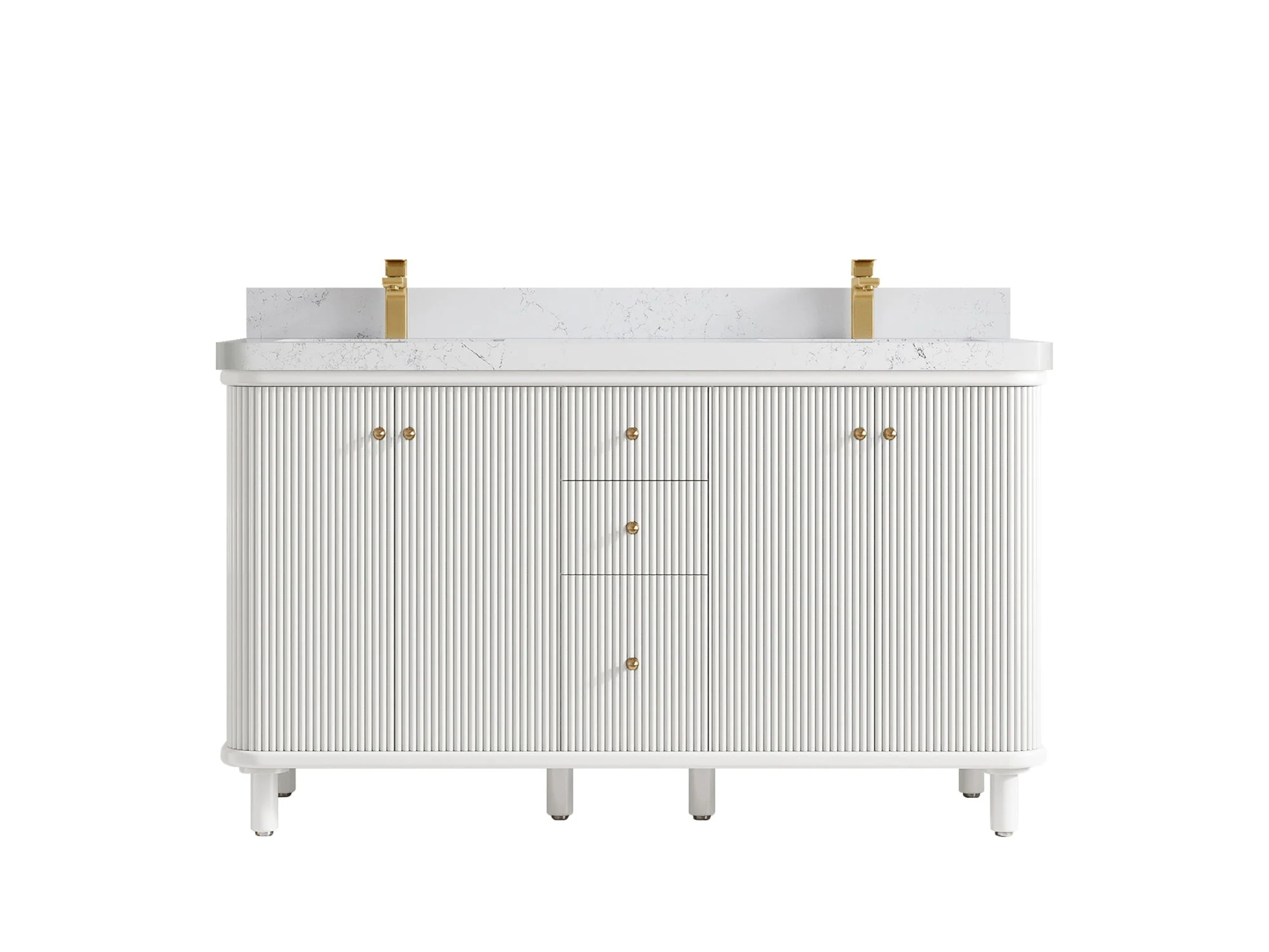 Miami 60 in. W x 22 in. D Double Sink Bathroom Vanity - Image 18