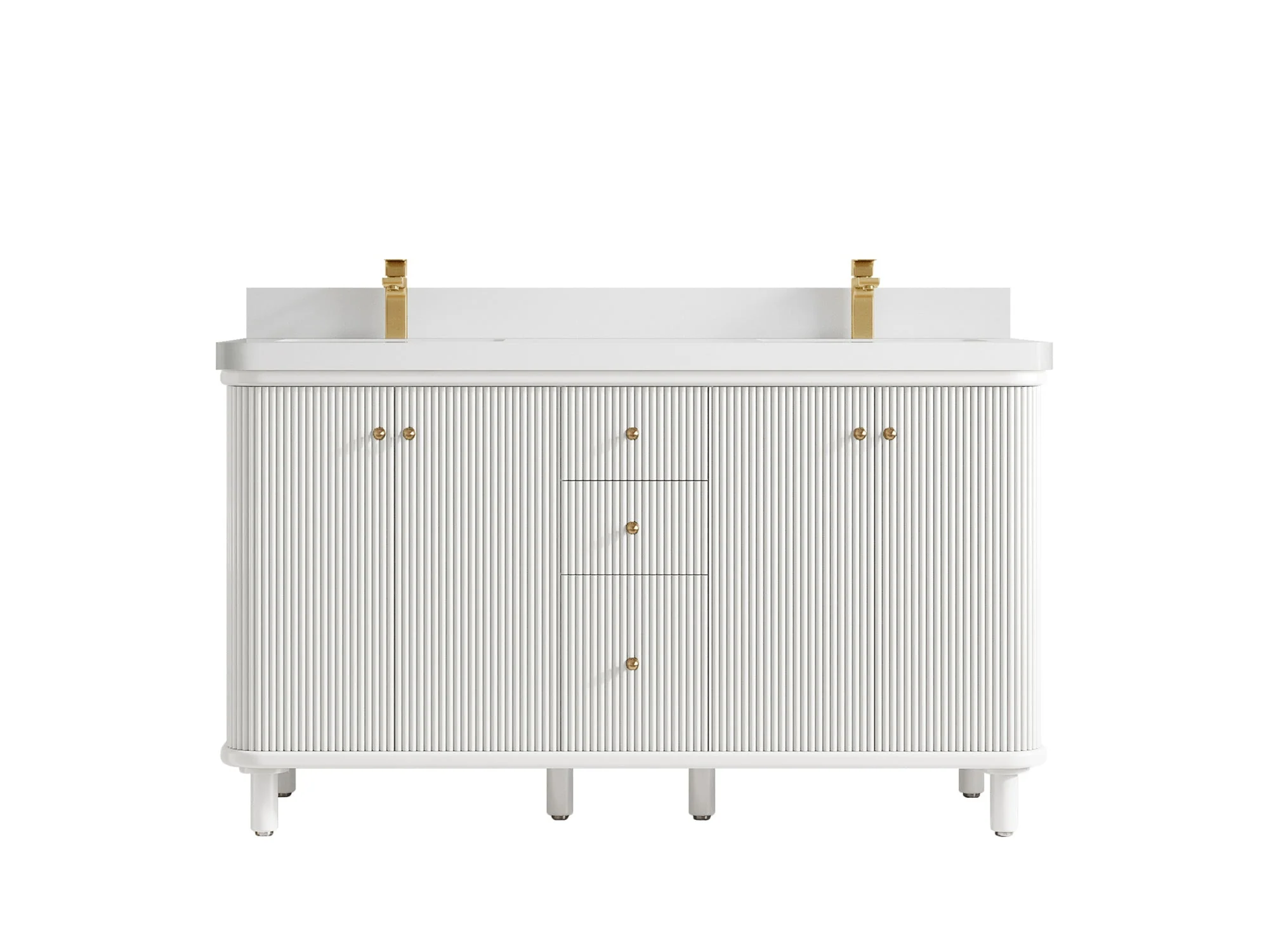 Miami 60 in. W x 22 in. D Double Sink Bathroom Vanity - Image 20