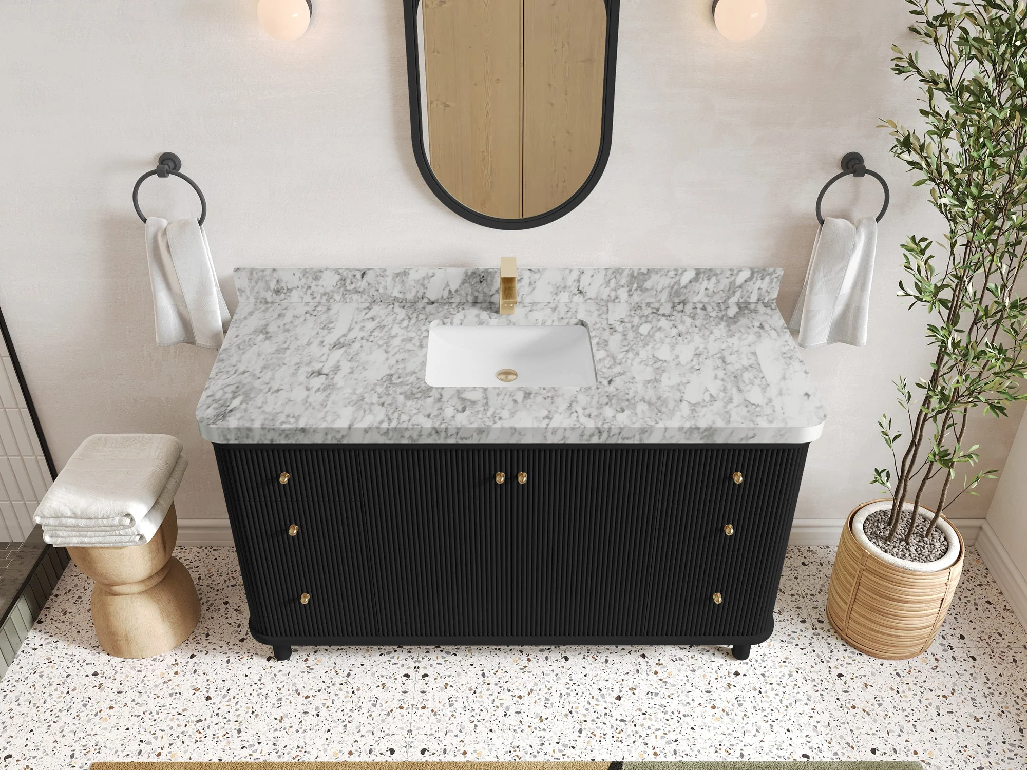 Miami 60 in. W x 22 in. D Single Sink Bathroom Vanity - Image 12