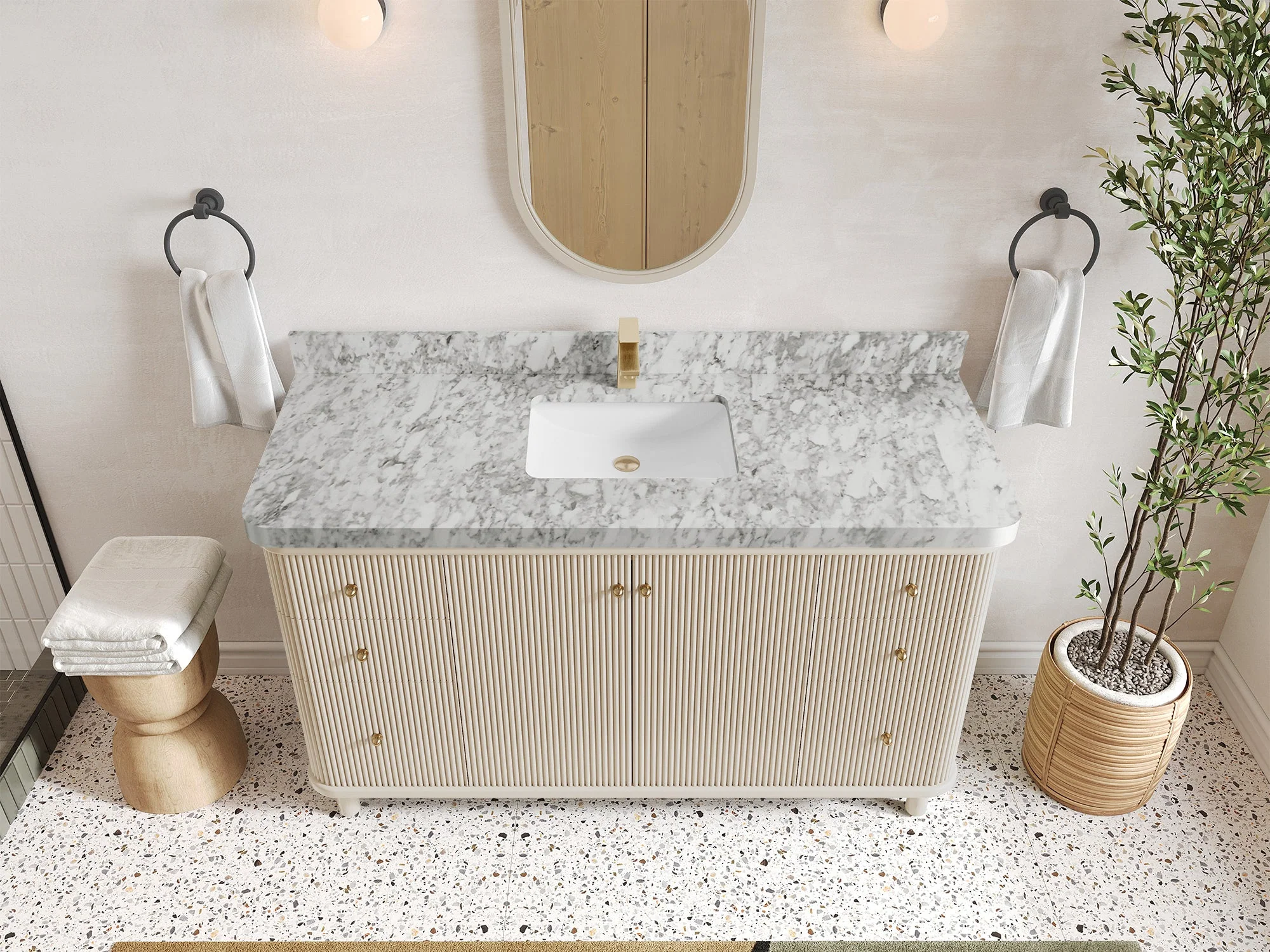 Miami 60 in. W x 22 in. D Single Sink Bathroom Vanity - Image 12