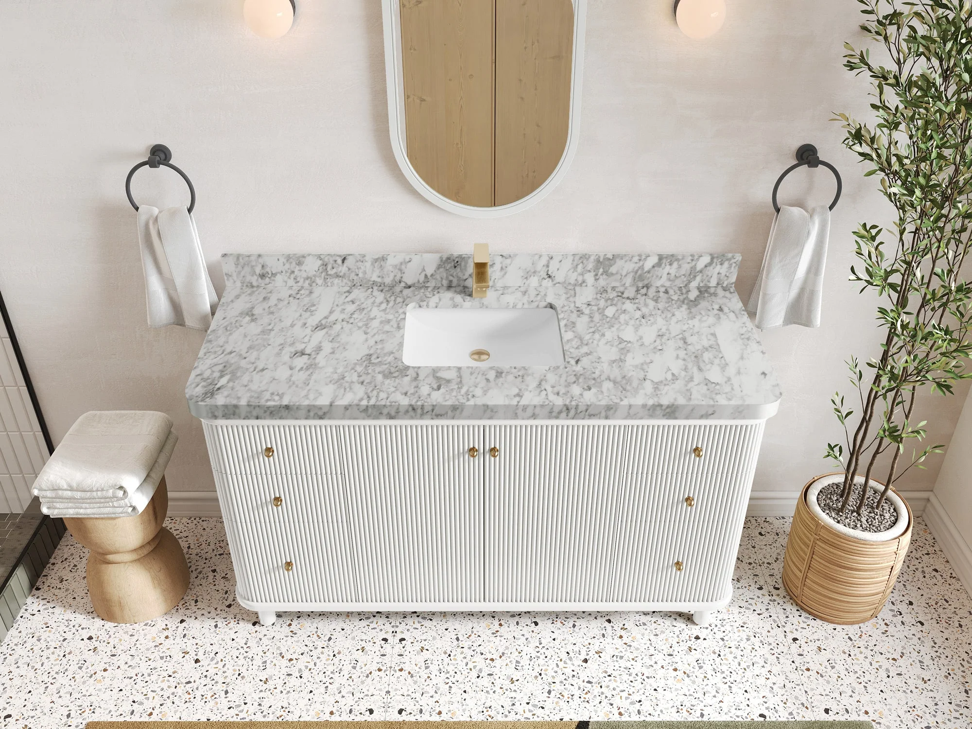 Miami 60 in. W x 22 in. D Single Sink Bathroom Vanity - Image 12