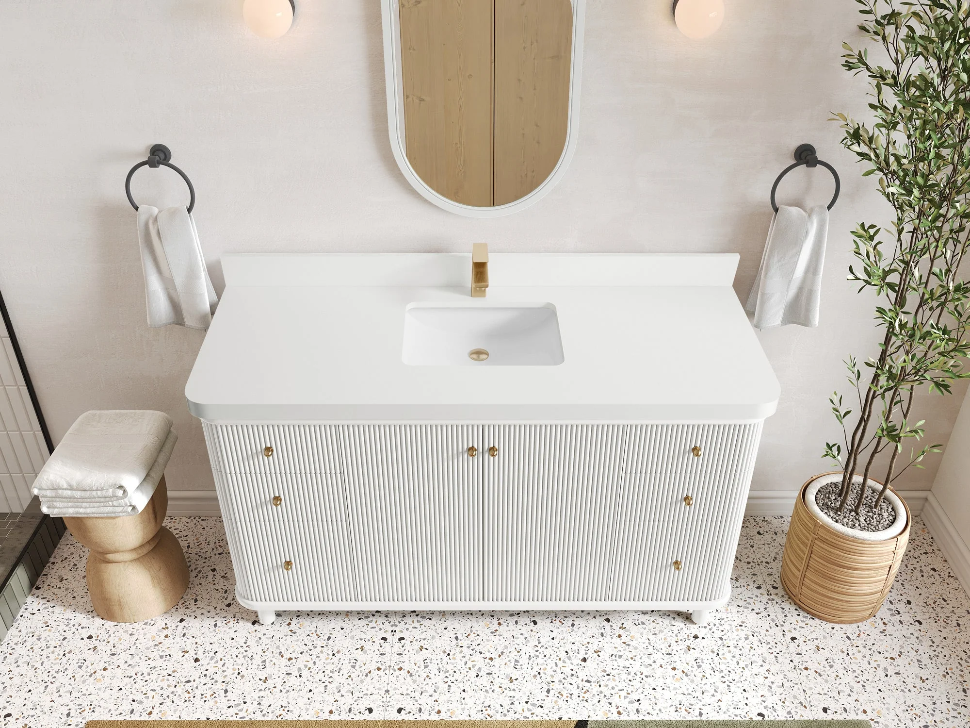 Miami 60 in. W x 22 in. D Single Sink Bathroom Vanity - Image 18