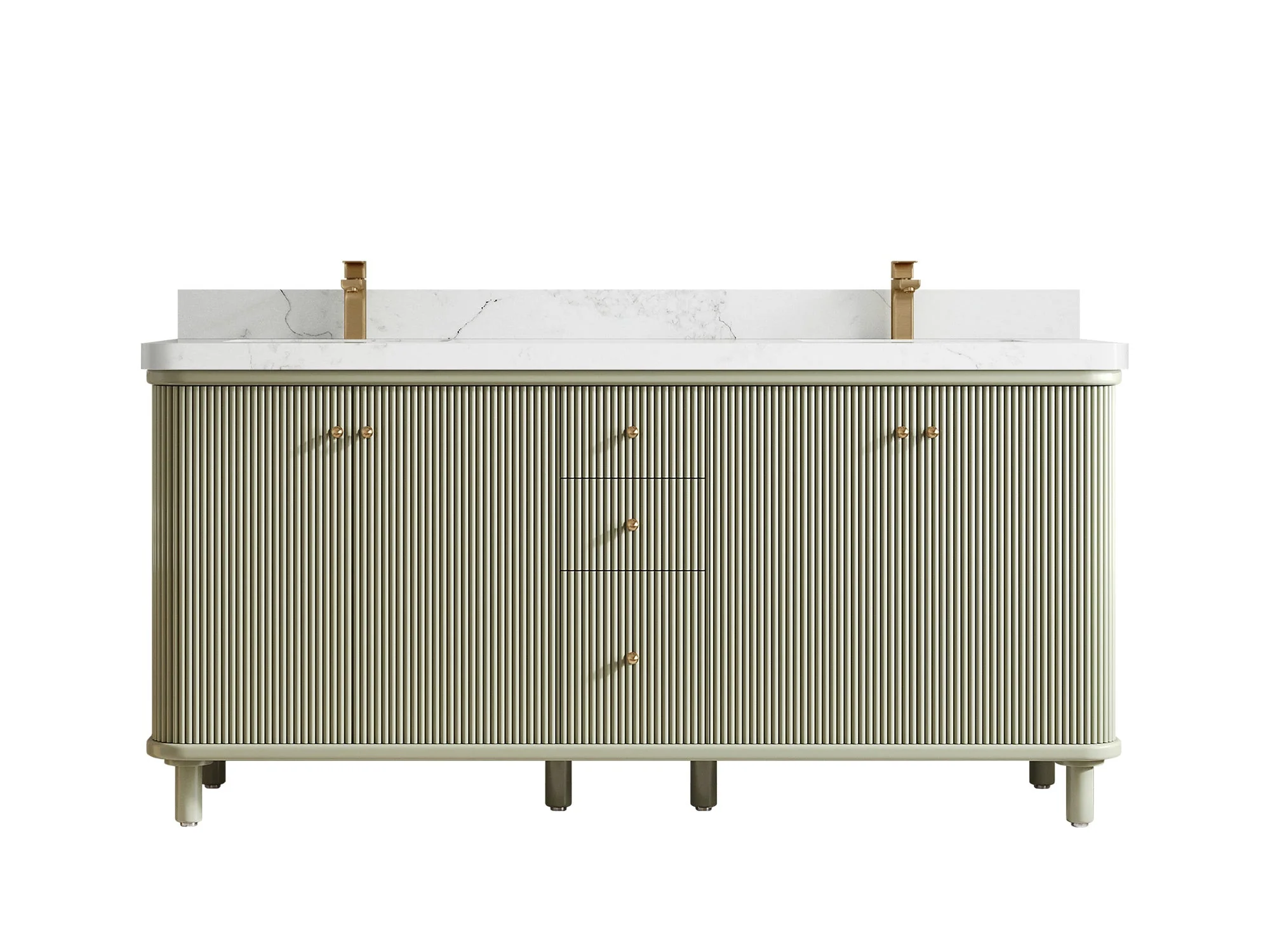 Miami 72 in. W x 22 in. D Double Sink Bathroom Vanity - Image 12
