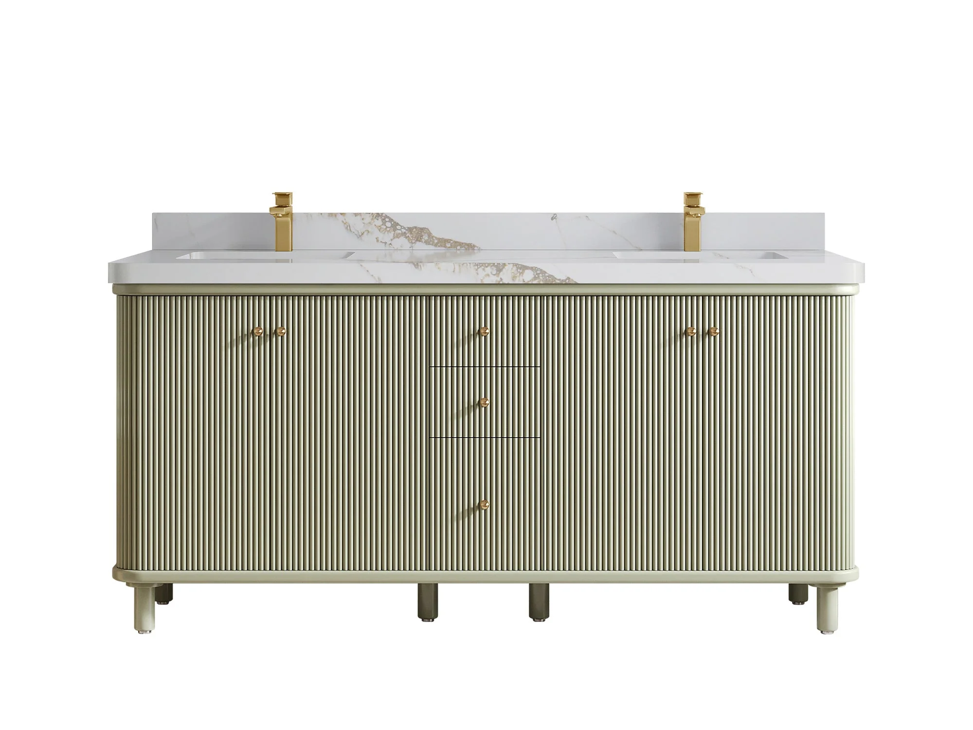 Miami 72 in. W x 22 in. D Double Sink Bathroom Vanity - Image 22