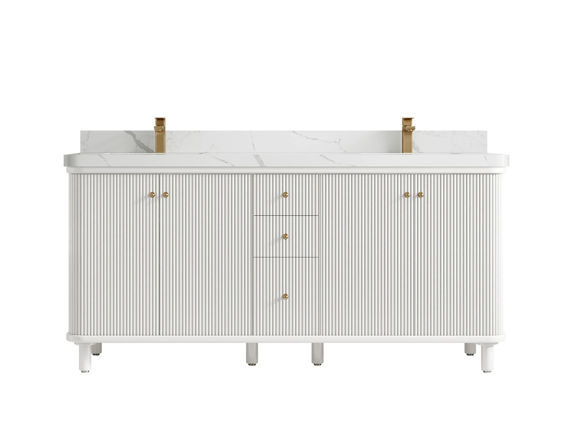 Miami 72 in. W x 22 in. D Double Sink Bathroom Vanity - Image 15