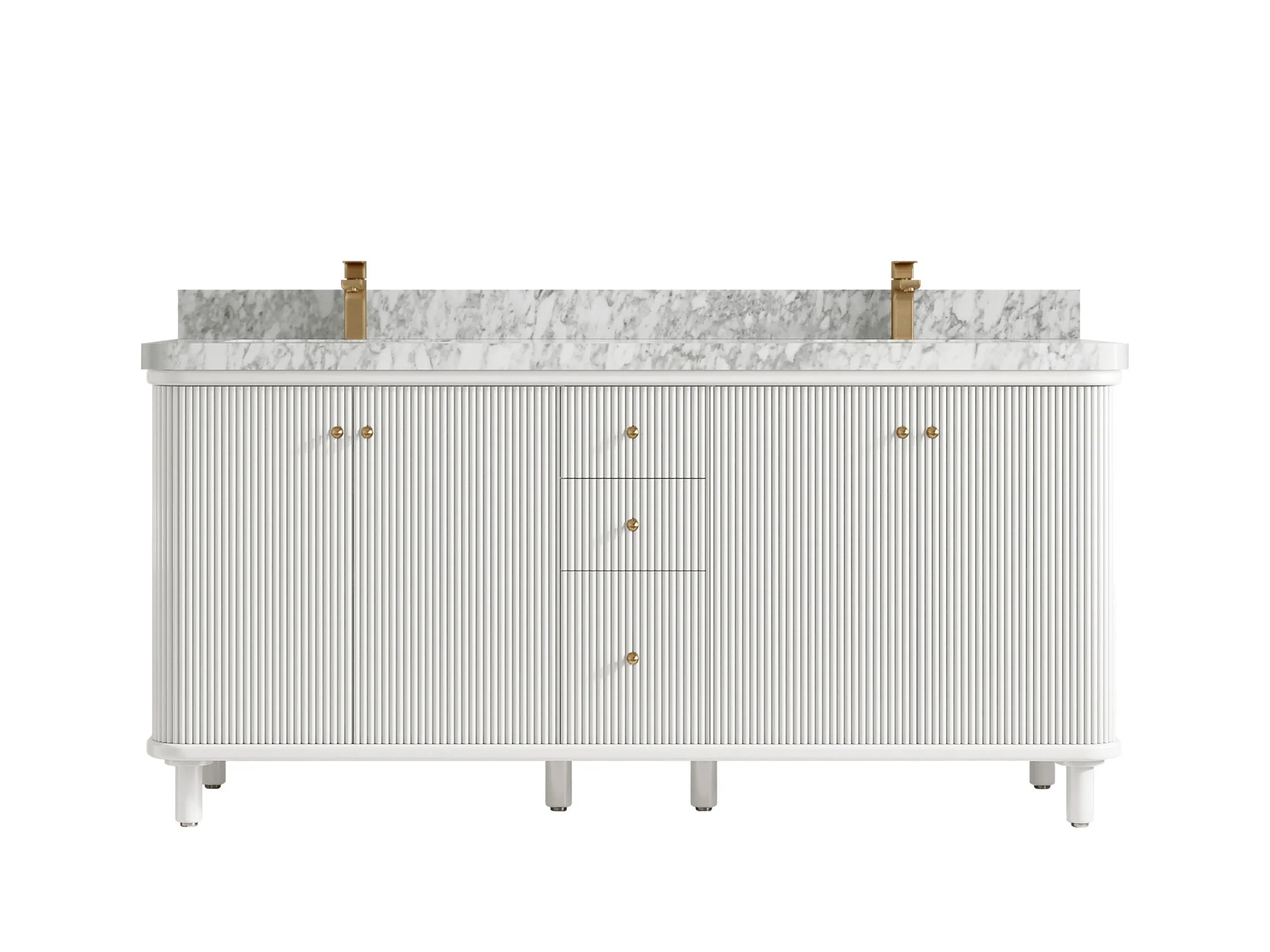 Miami 72 in. W x 22 in. D Double Sink Bathroom Vanity - Image 9