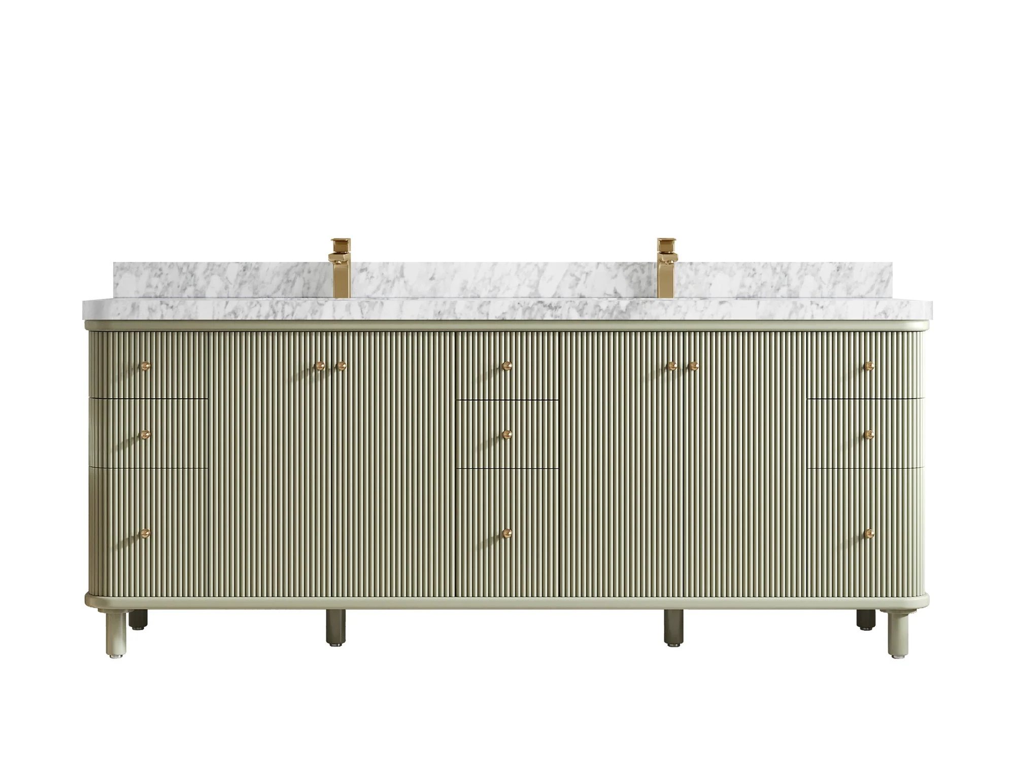 Miami 84 in. W x 22 in. D Double Sink Bathroom Vanity - Image 13