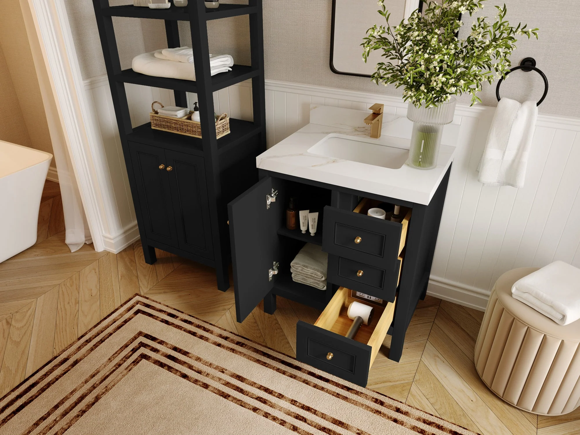 Nashville 30 in. W x 22 in. D Single Sink Bathroom Vanity - Image 3