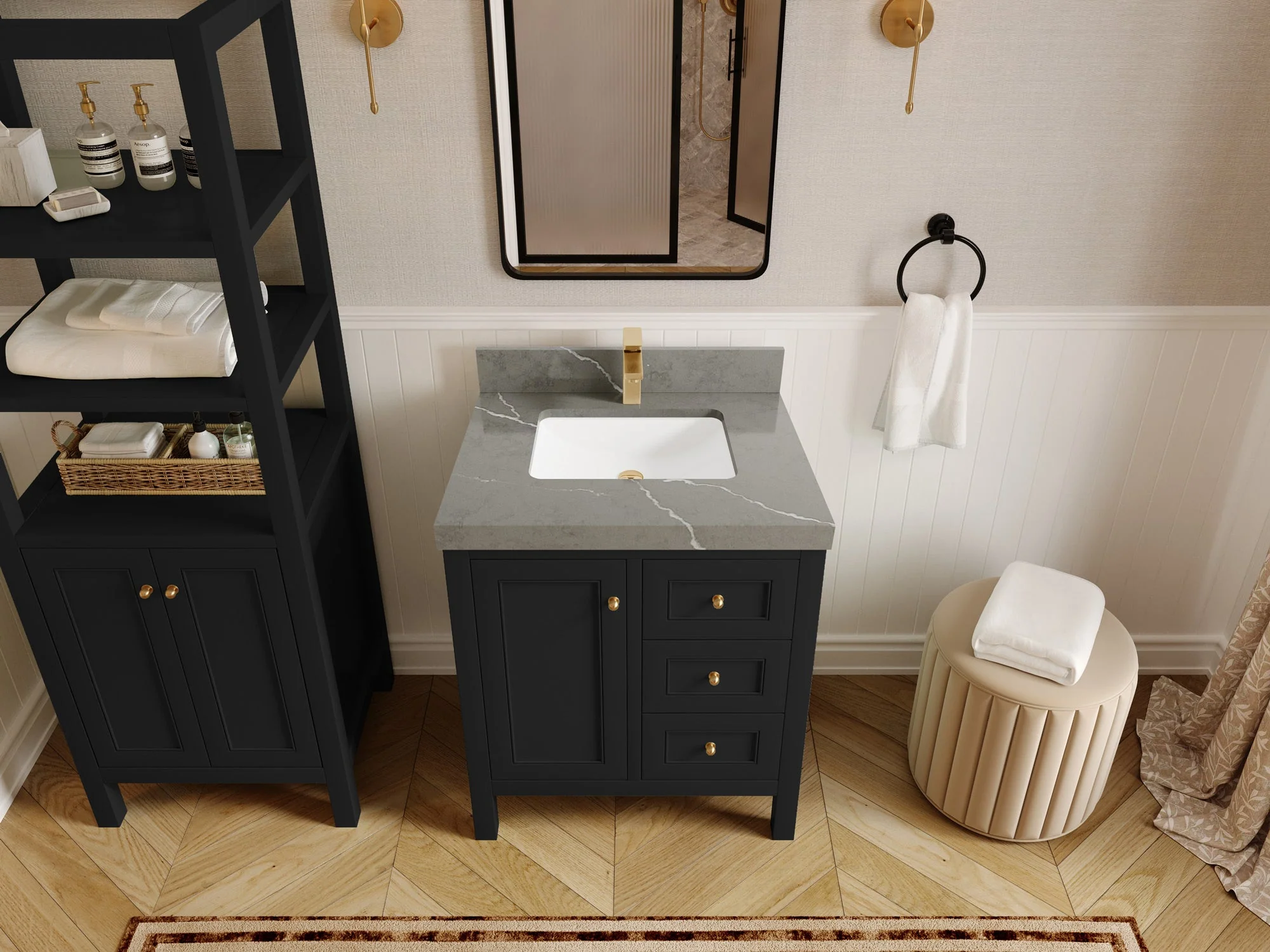 Nashville 30 in. W x 22 in. D Single Sink Bathroom Vanity - Image 43