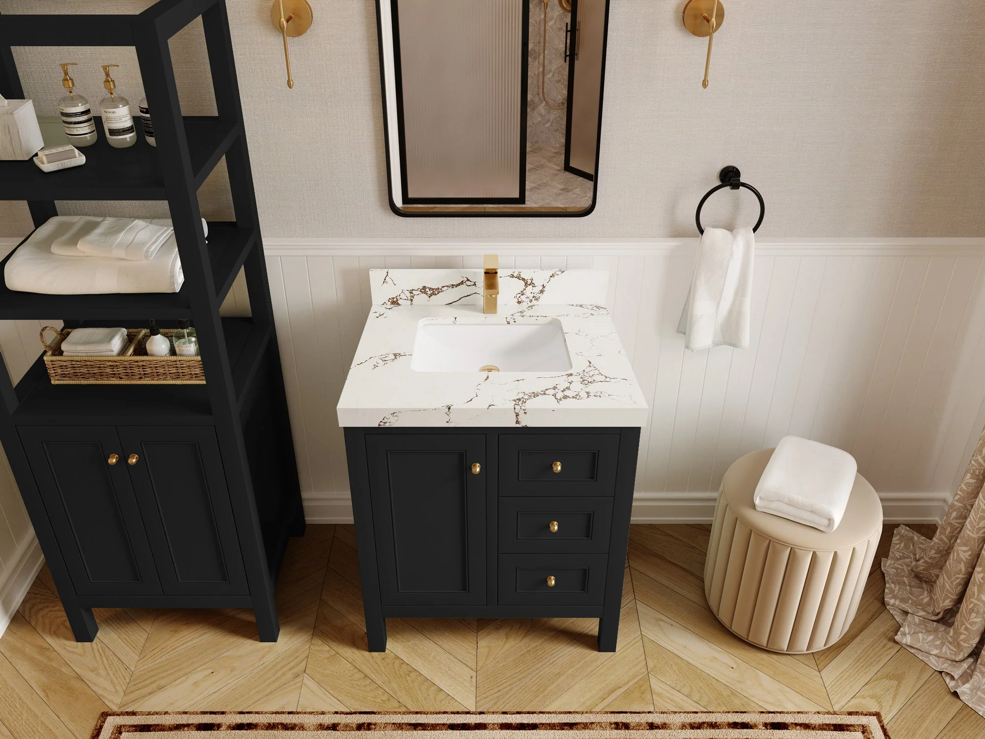 Nashville 30 in. W x 22 in. D Single Sink Bathroom Vanity - Image 45