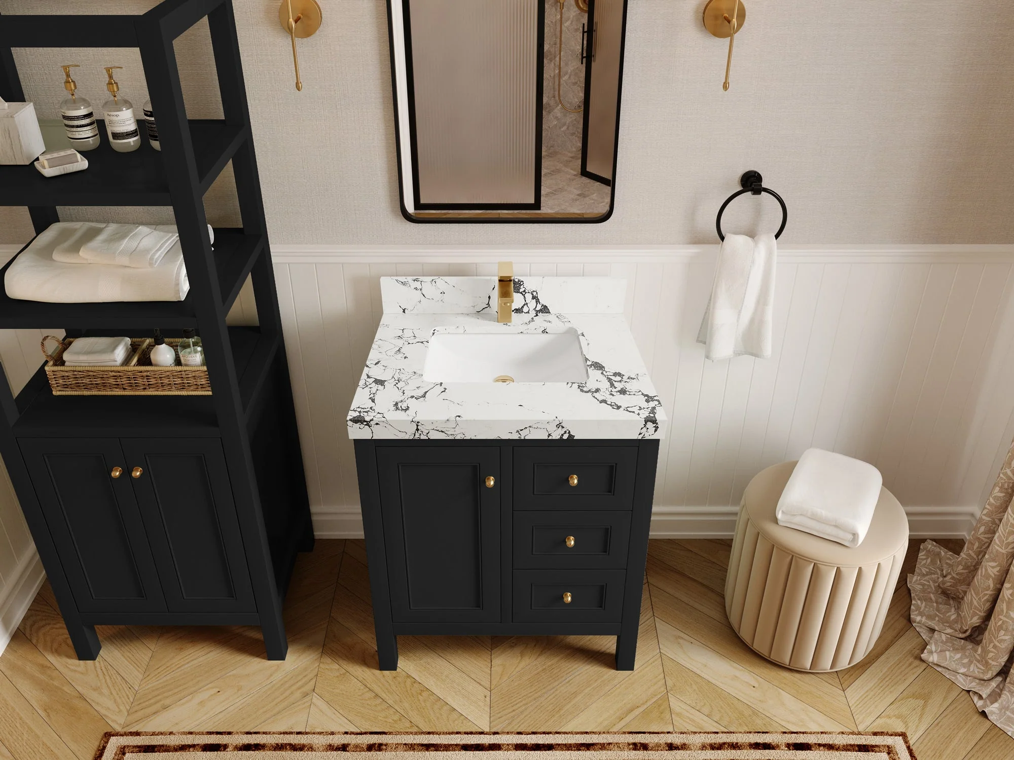Nashville 30 in. W x 22 in. D Single Sink Bathroom Vanity - Image 49