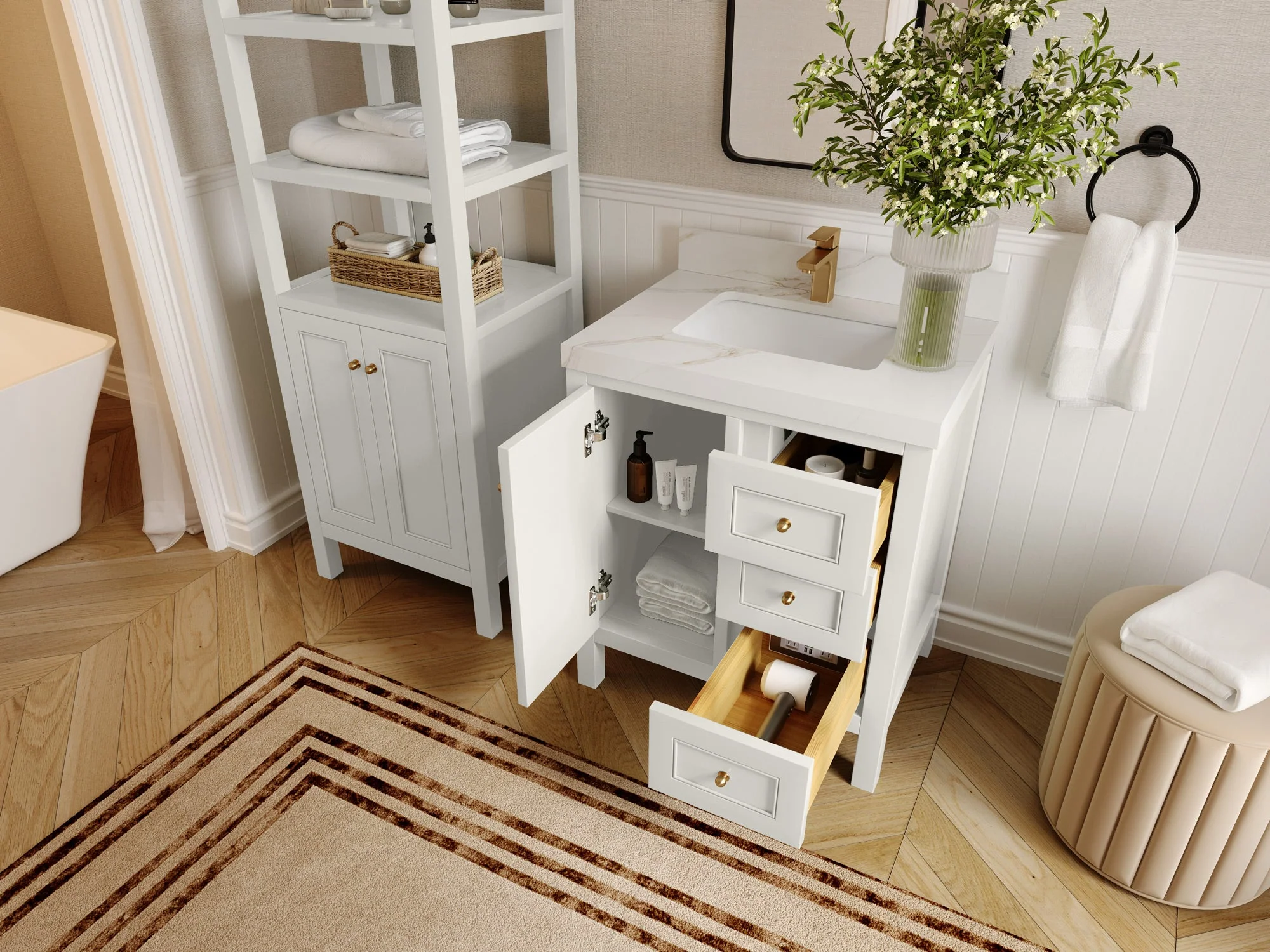 Nashville 30 in. W x 22 in. D Single Sink Bathroom Vanity - Image 3