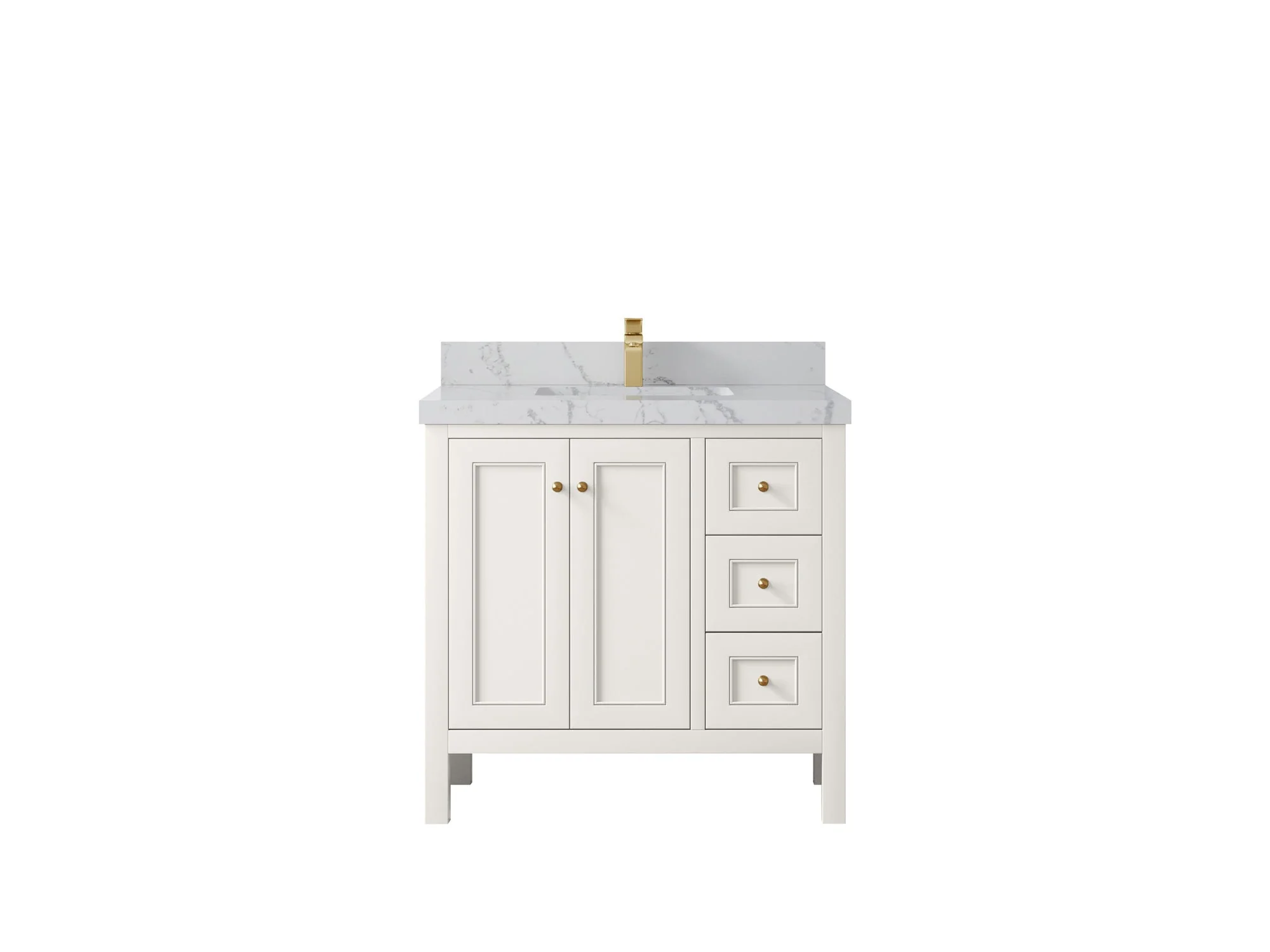 Nashville 36 in. W x 22 in. D Center Sink Bathroom Vanity - Image 13