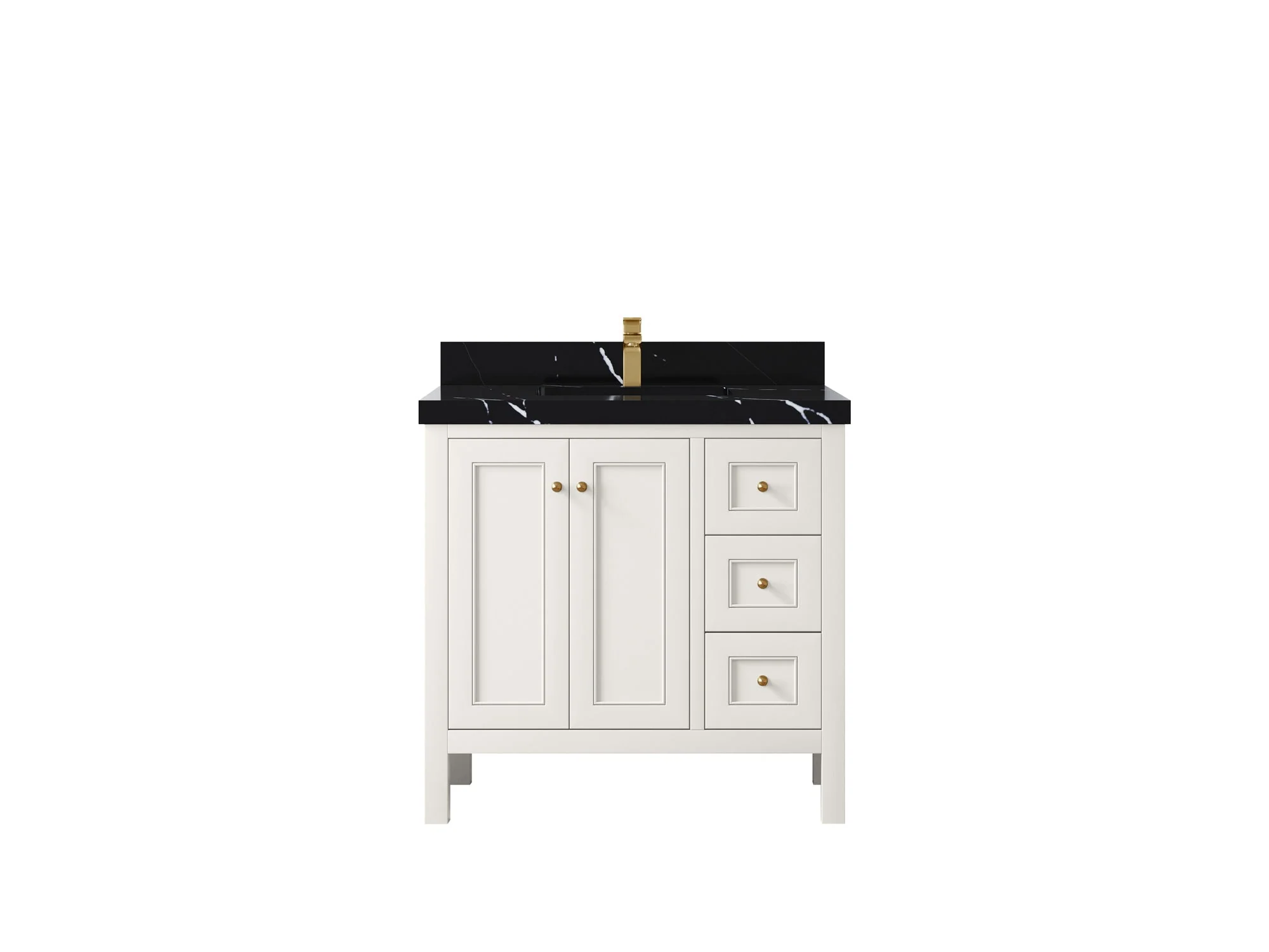 Nashville 36 in. W x 22 in. D Center Sink Bathroom Vanity - Image 17