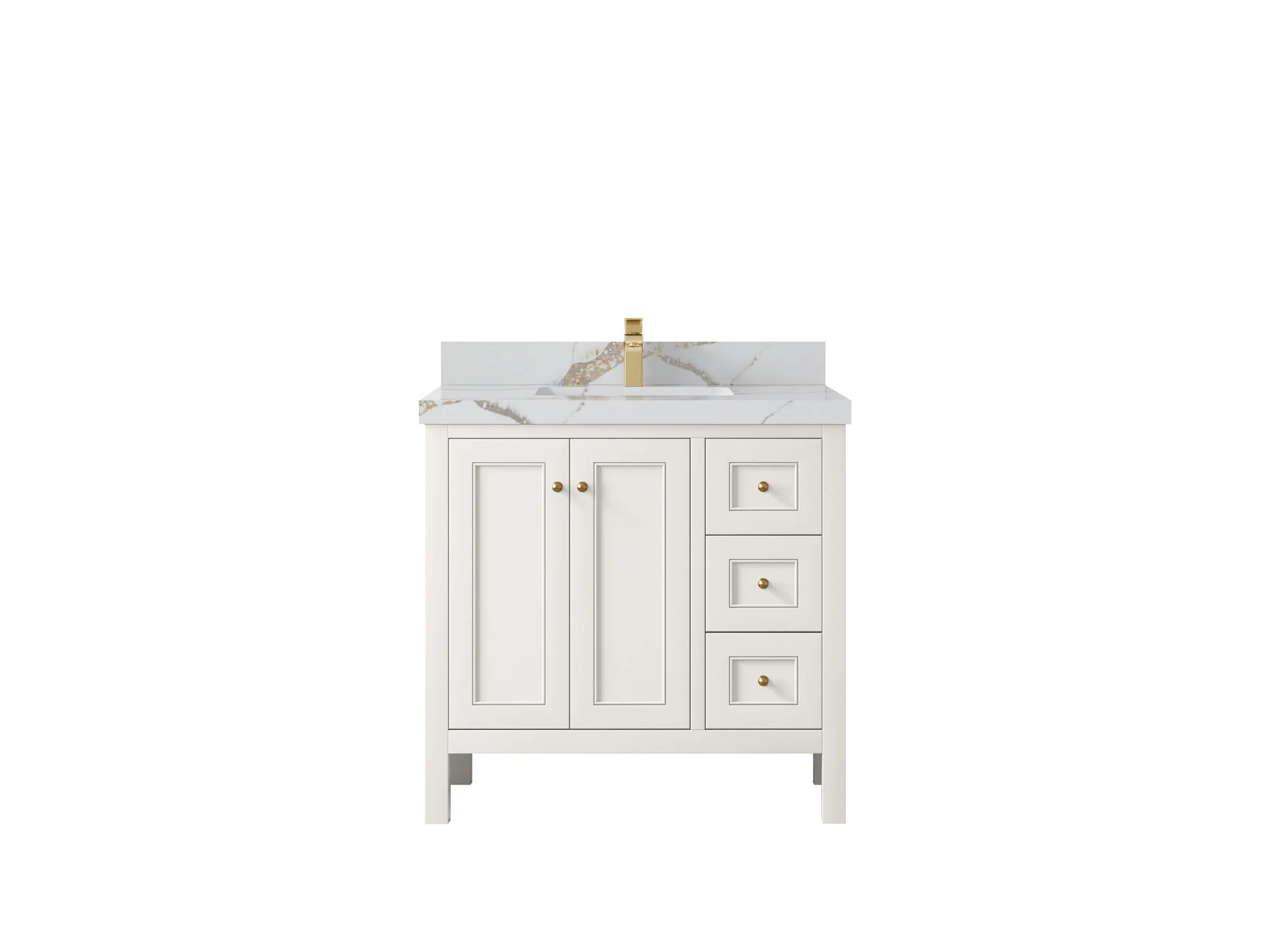Nashville 36 in. W x 22 in. D Center Sink Bathroom Vanity - Image 19
