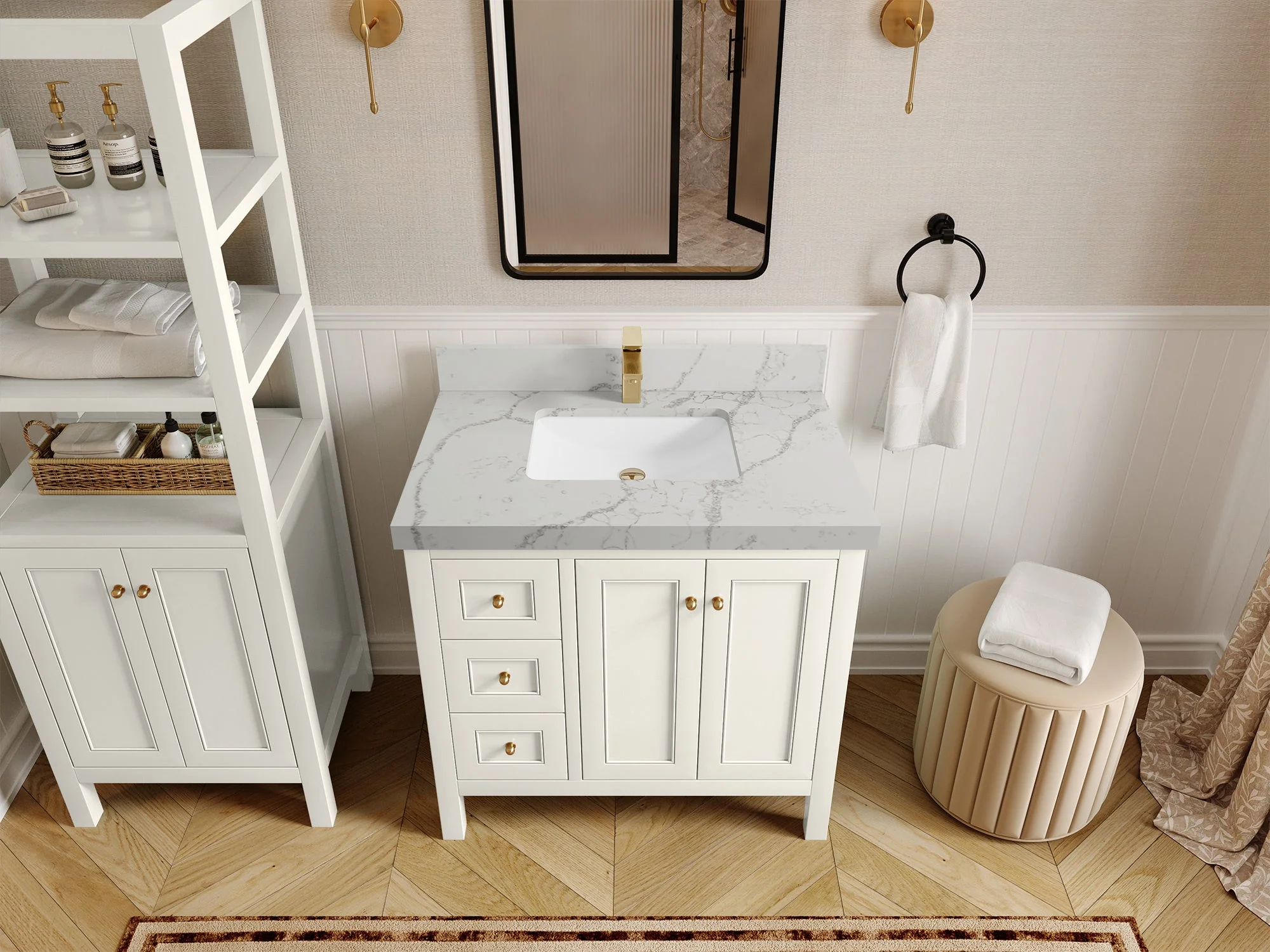 Nashville 36 in. W x 22 in. D Center Sink Bathroom Vanity - Image 12
