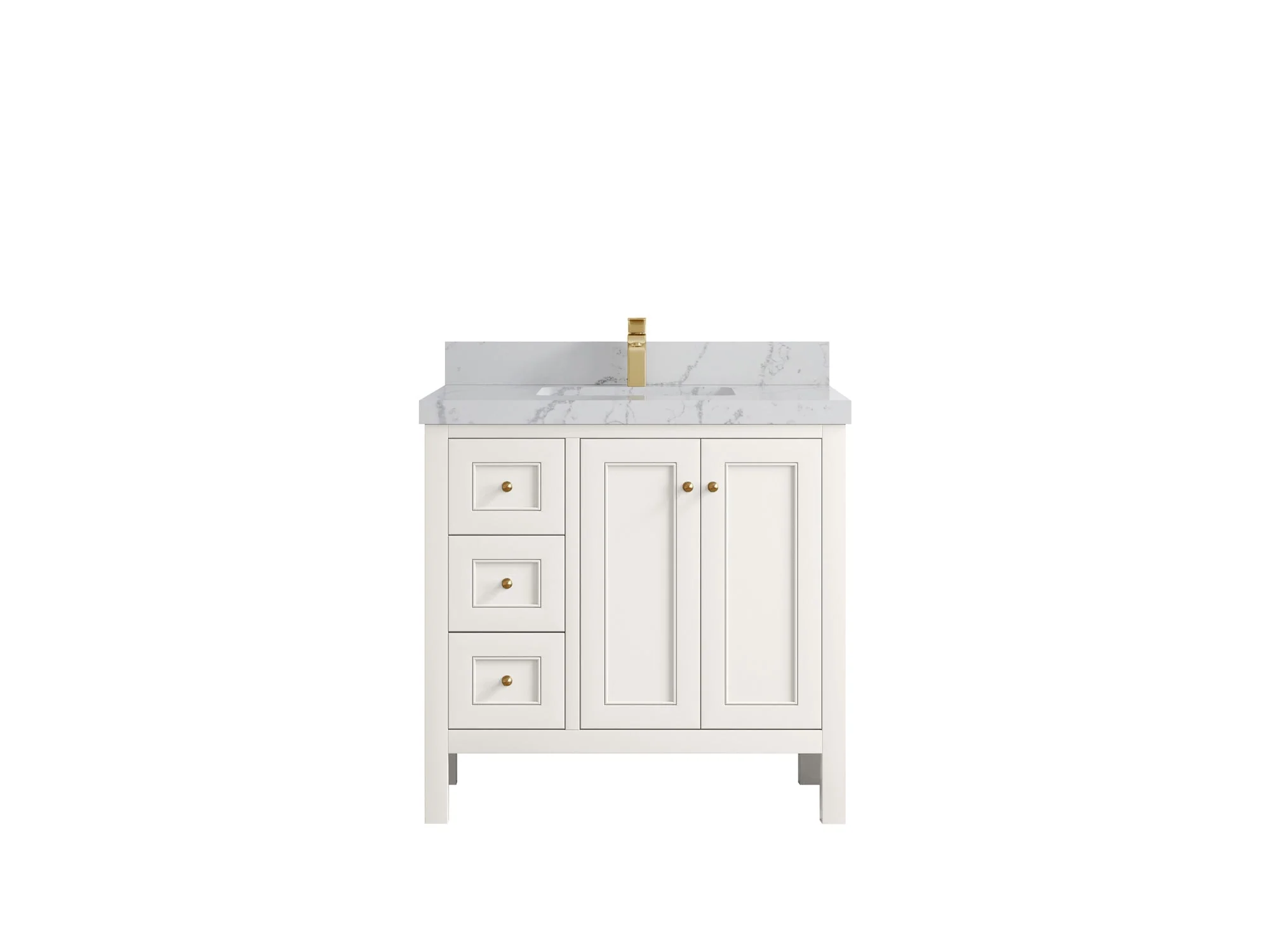 Nashville 36 in. W x 22 in. D Center Sink Bathroom Vanity - Image 13