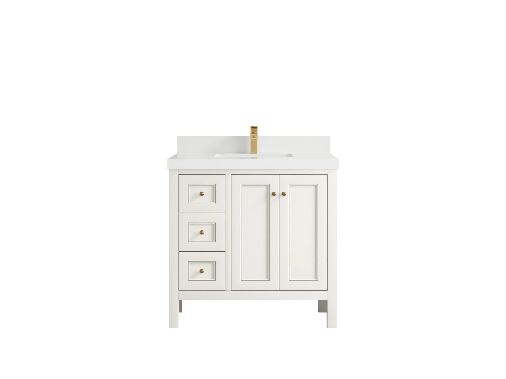 Nashville 36 in. W x 22 in. D Center Sink Bathroom Vanity - Image 15