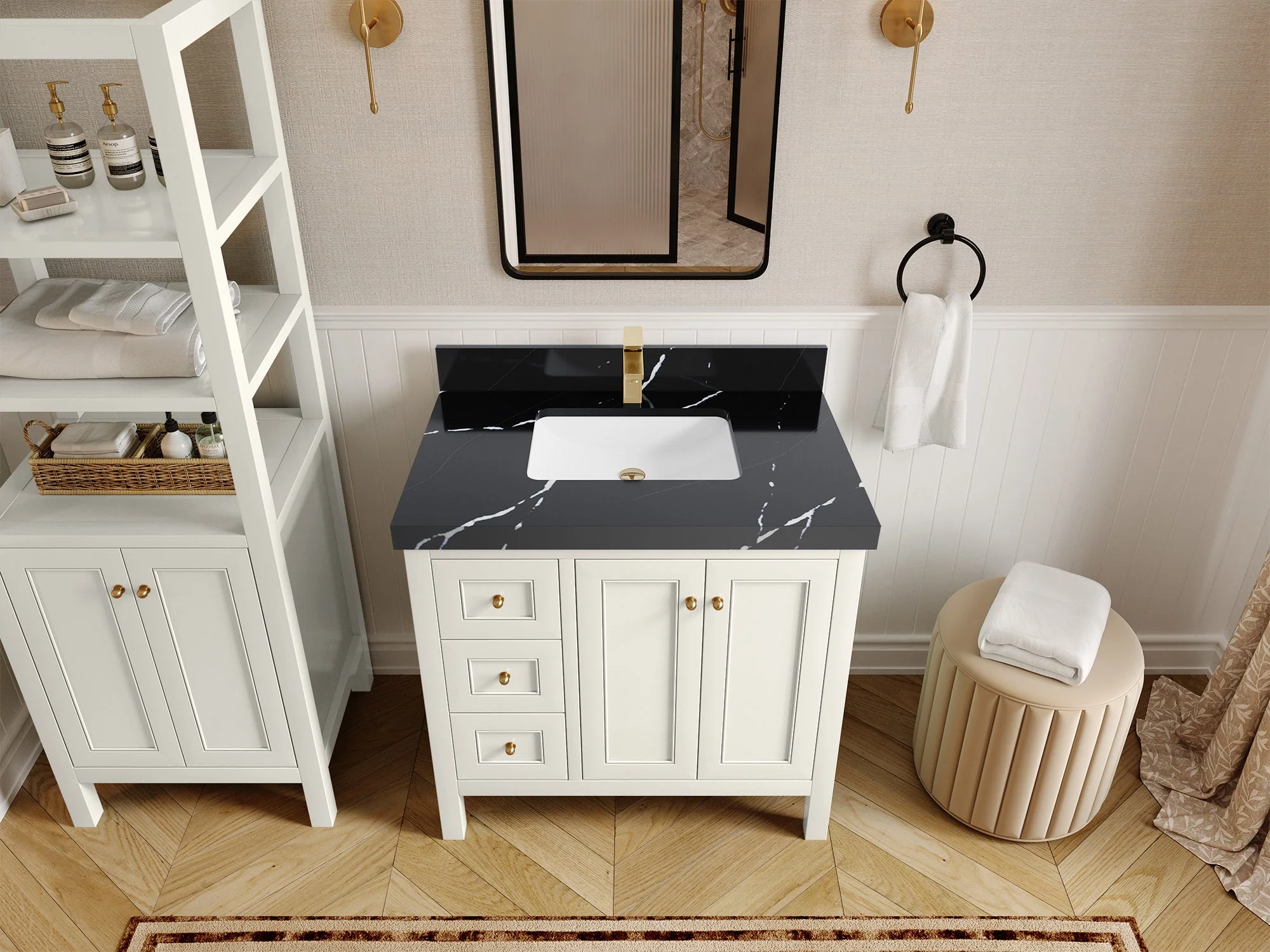 Nashville 36 in. W x 22 in. D Center Sink Bathroom Vanity - Image 16