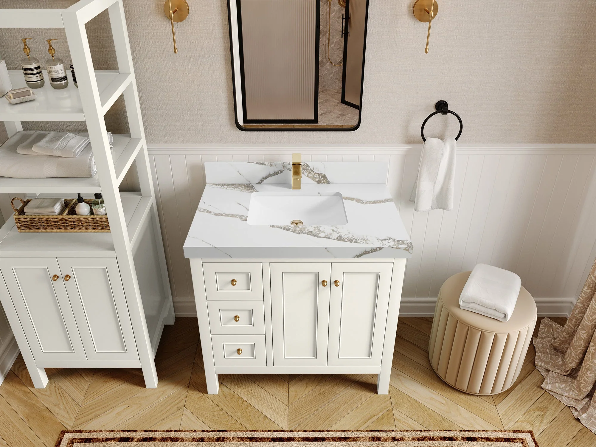 Nashville 36 in. W x 22 in. D Center Sink Bathroom Vanity - Image 18