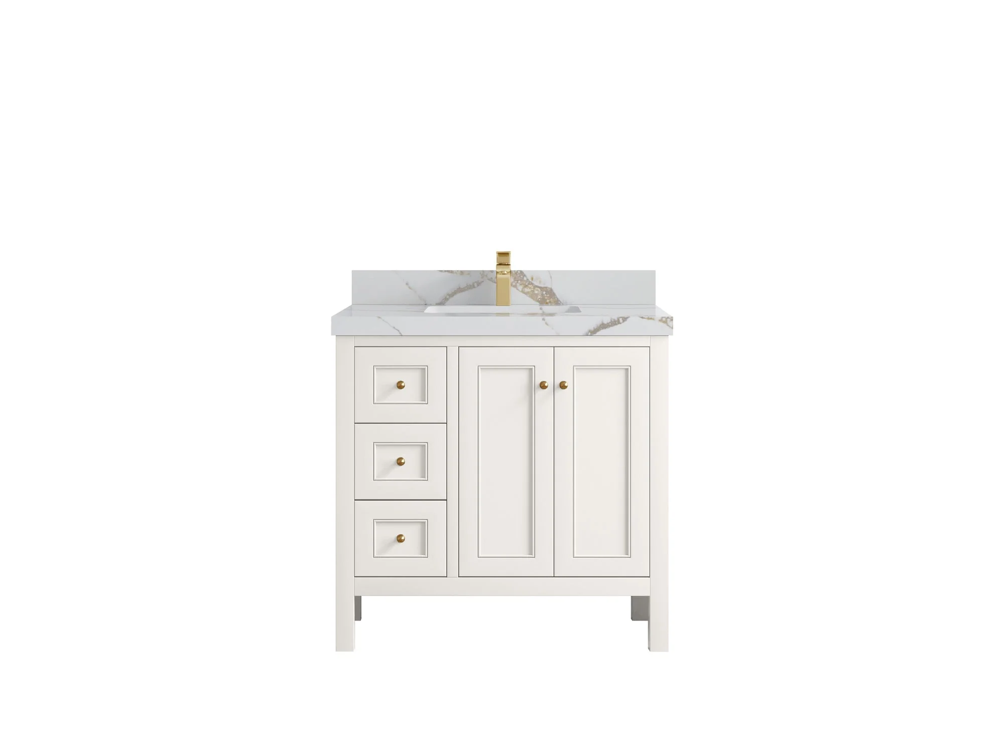 Nashville 36 in. W x 22 in. D Center Sink Bathroom Vanity - Image 19