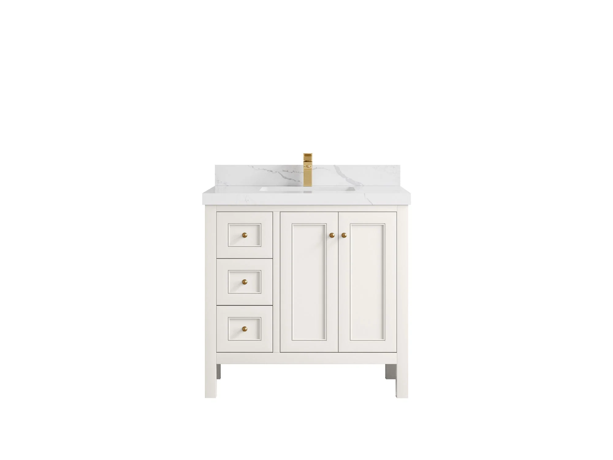Nashville 36 in. W x 22 in. D Center Sink Bathroom Vanity - Image 21