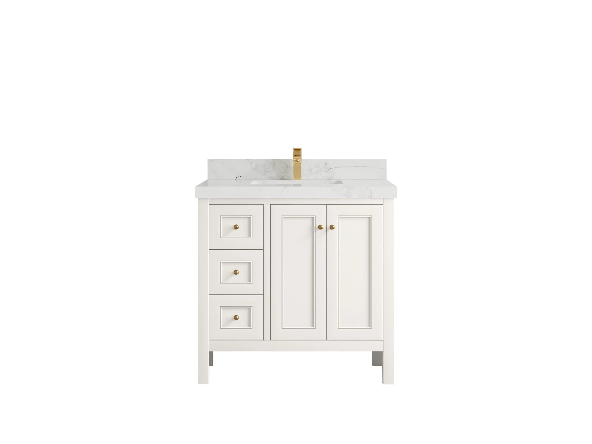 Nashville 36 in. W x 22 in. D Center Sink Bathroom Vanity - Image 23
