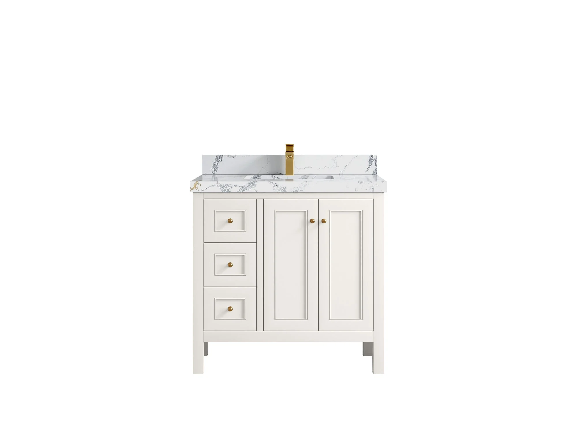 Nashville 36 in. W x 22 in. D Center Sink Bathroom Vanity - Image 25