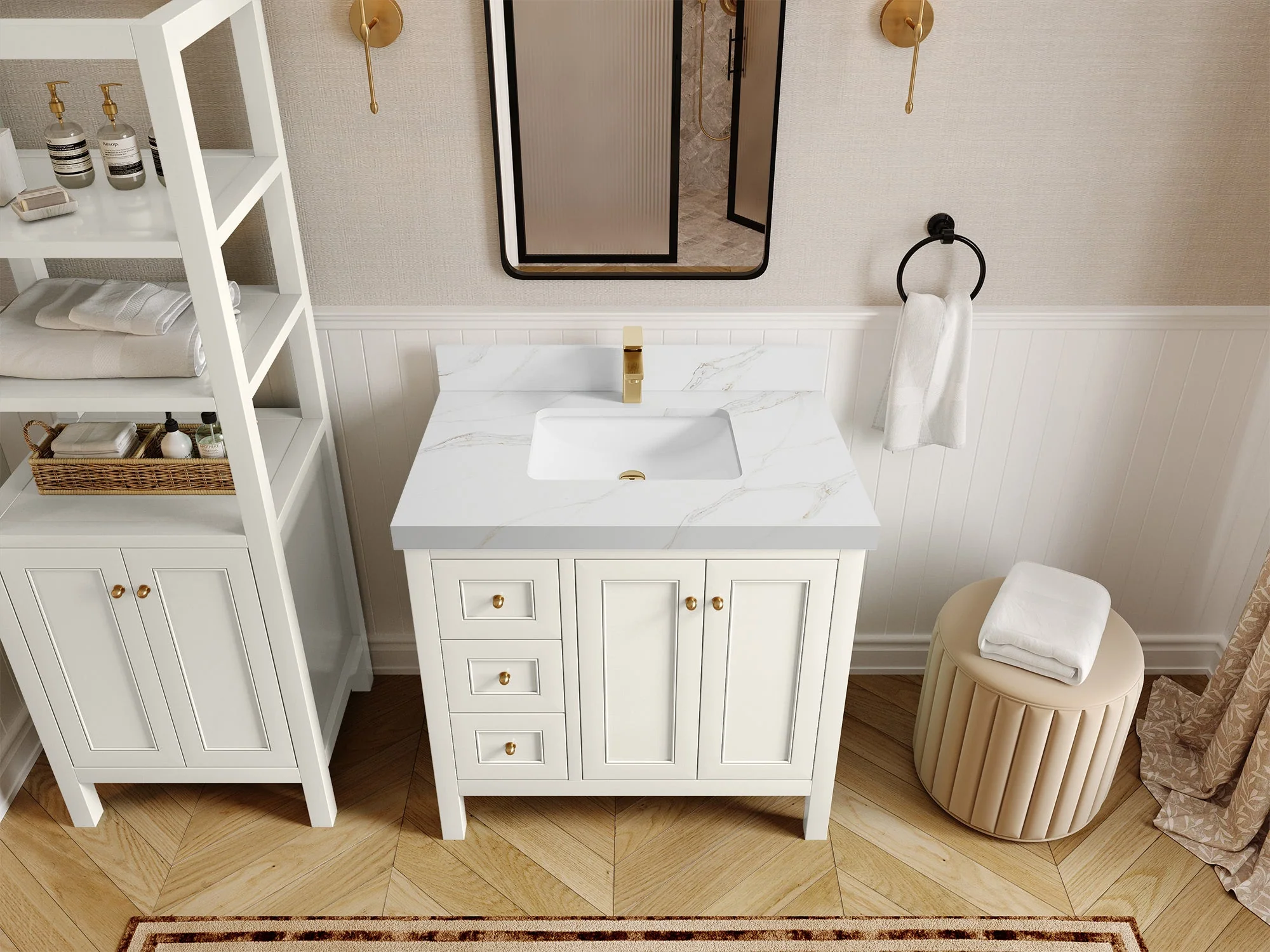 Nashville 36 in. W x 22 in. D Center Sink Bathroom Vanity - Image 26