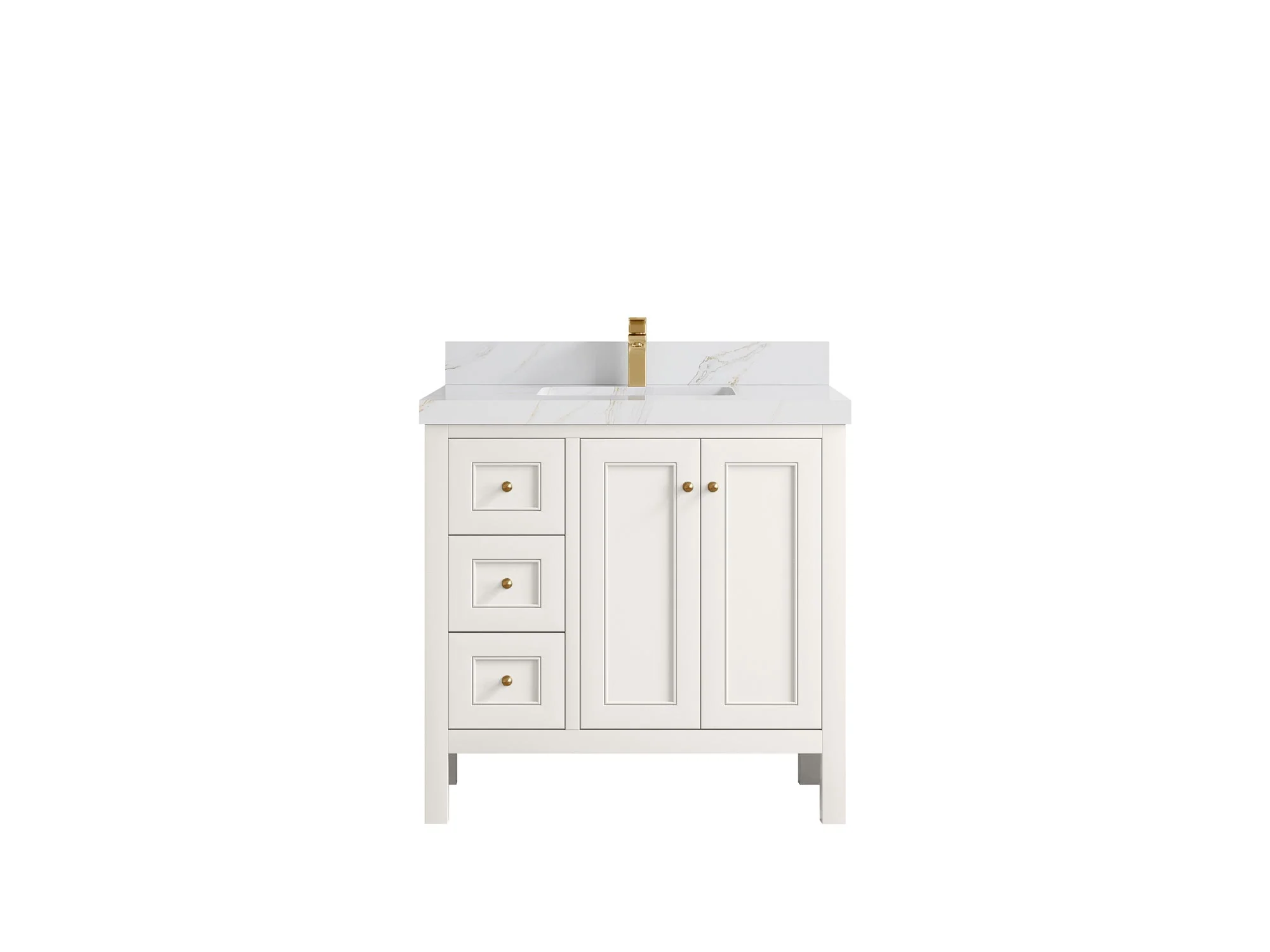 Nashville 36 in. W x 22 in. D Center Sink Bathroom Vanity - Image 27