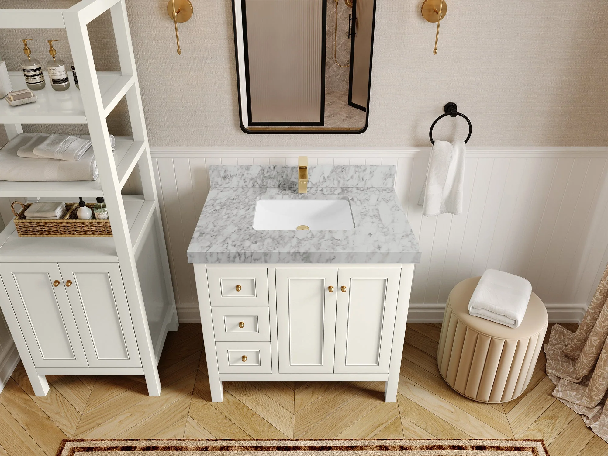 Nashville 36 in. W x 22 in. D Center Sink Bathroom Vanity - Image 28