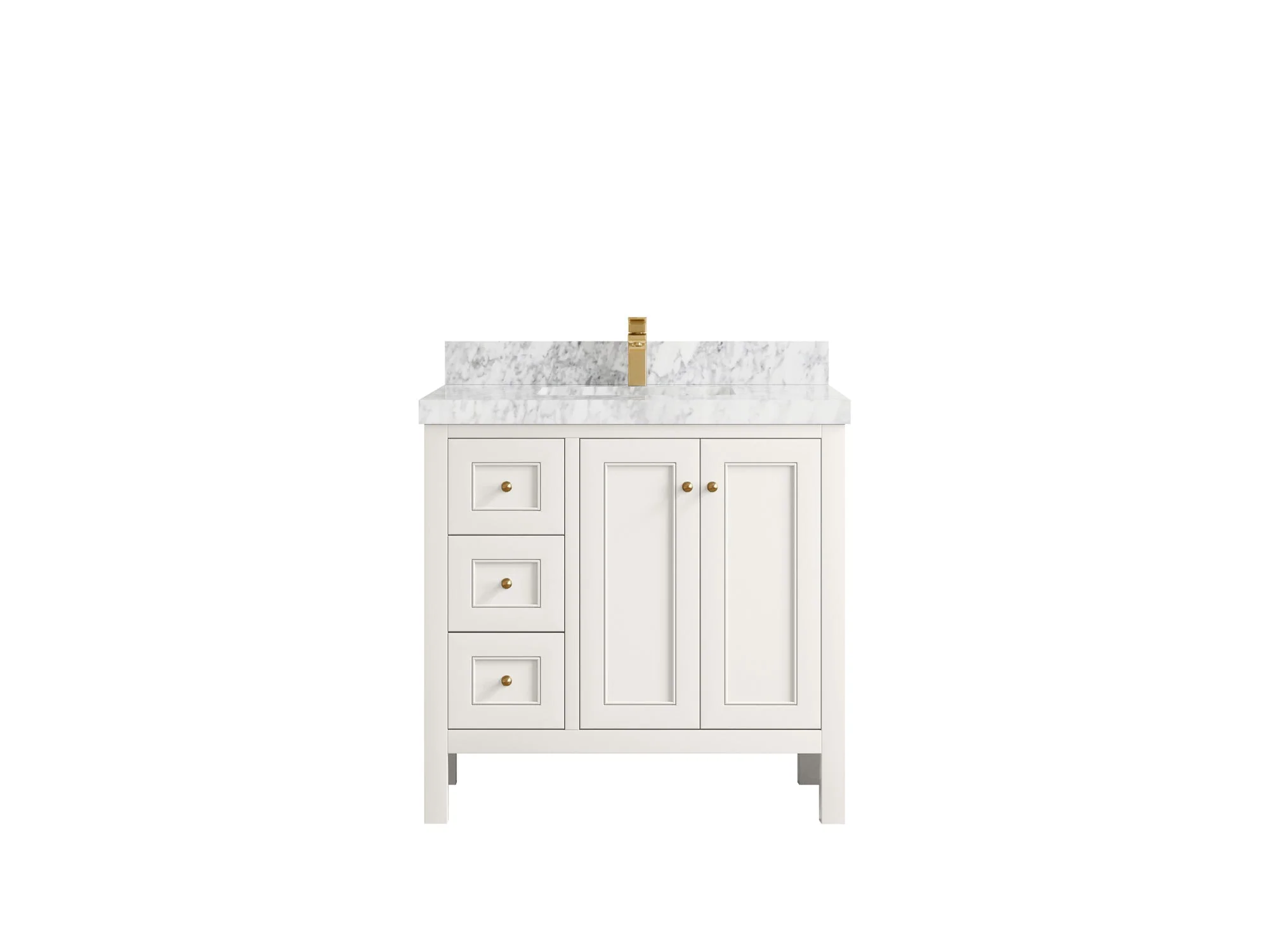 Nashville 36 in. W x 22 in. D Center Sink Bathroom Vanity - Image 29