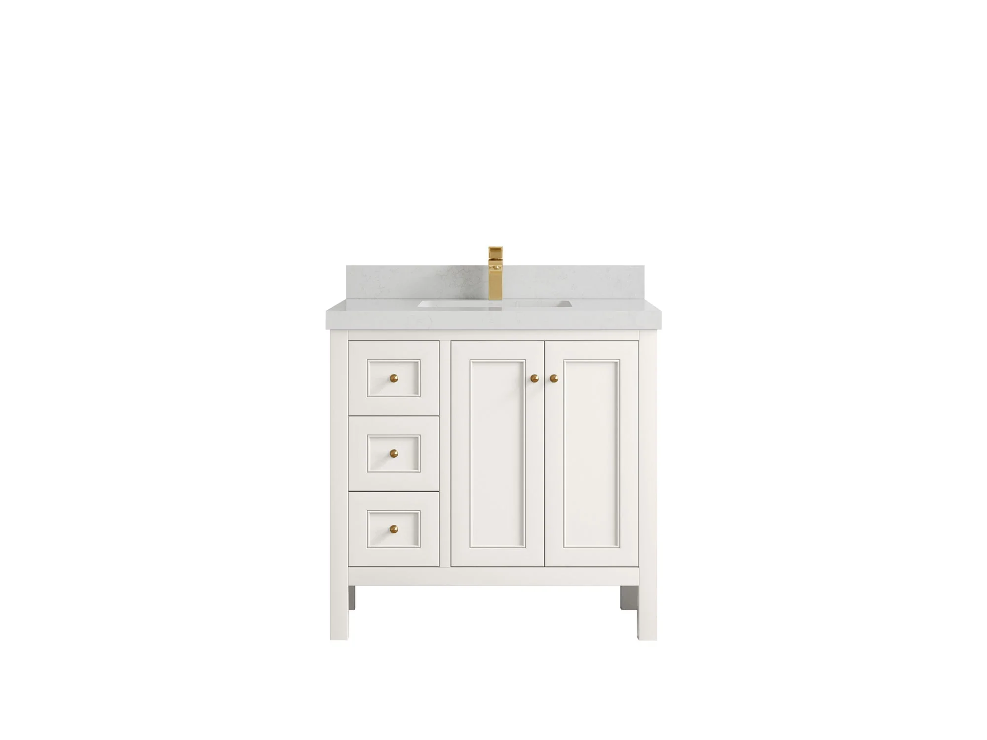 Nashville 36 in. W x 22 in. D Center Sink Bathroom Vanity - Image 31